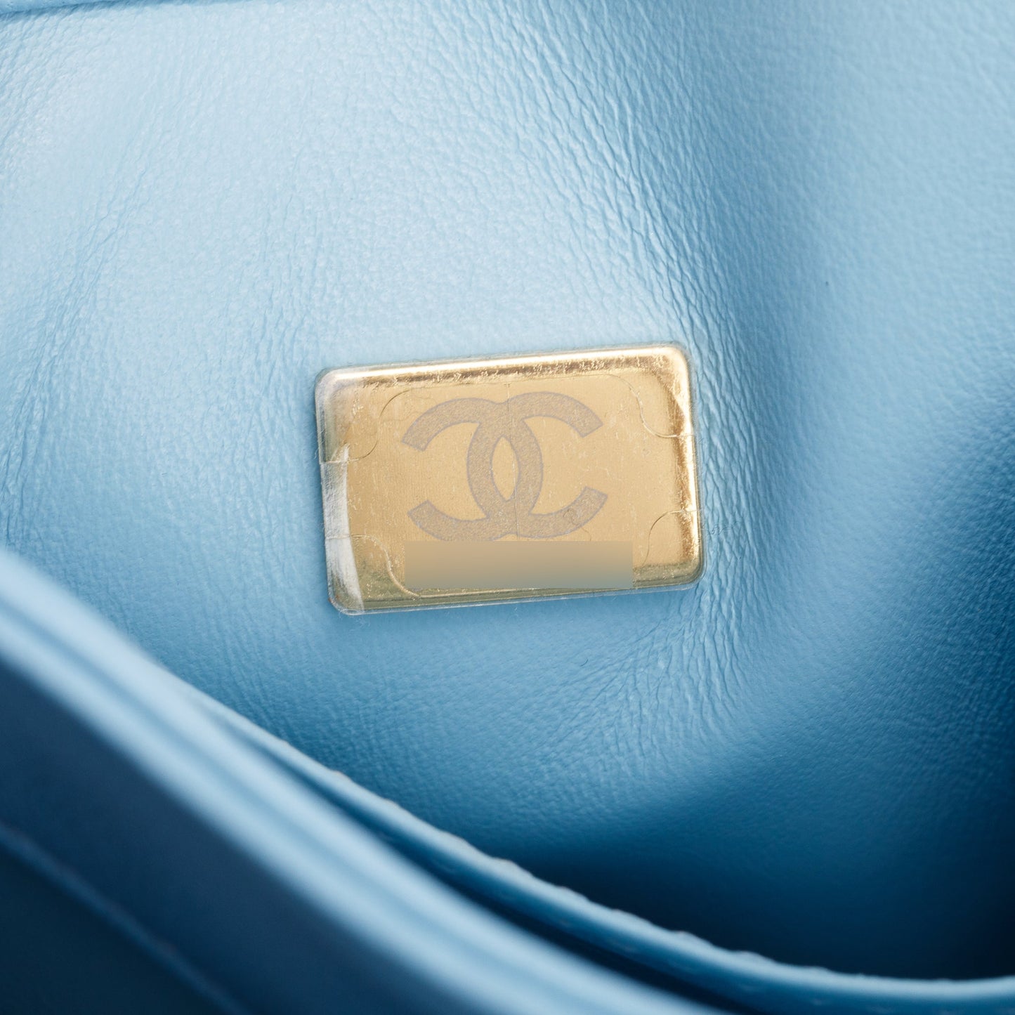 Chanel 2022 Tiffany Blue Lambskin Leather Small  Trendy CC Top Handle Flap Bag