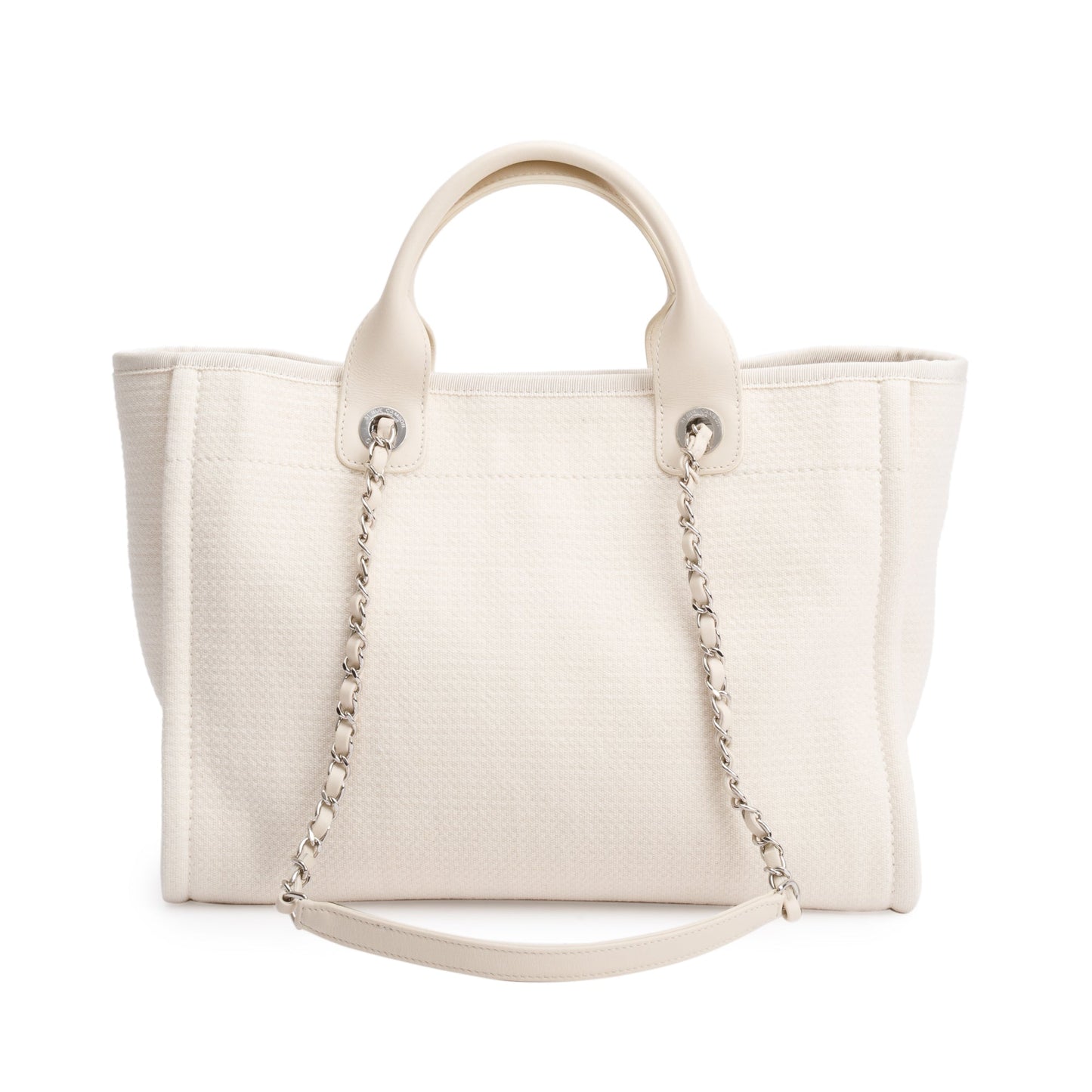 Chanel 2023 Beige Canvas Small Deauville Tote