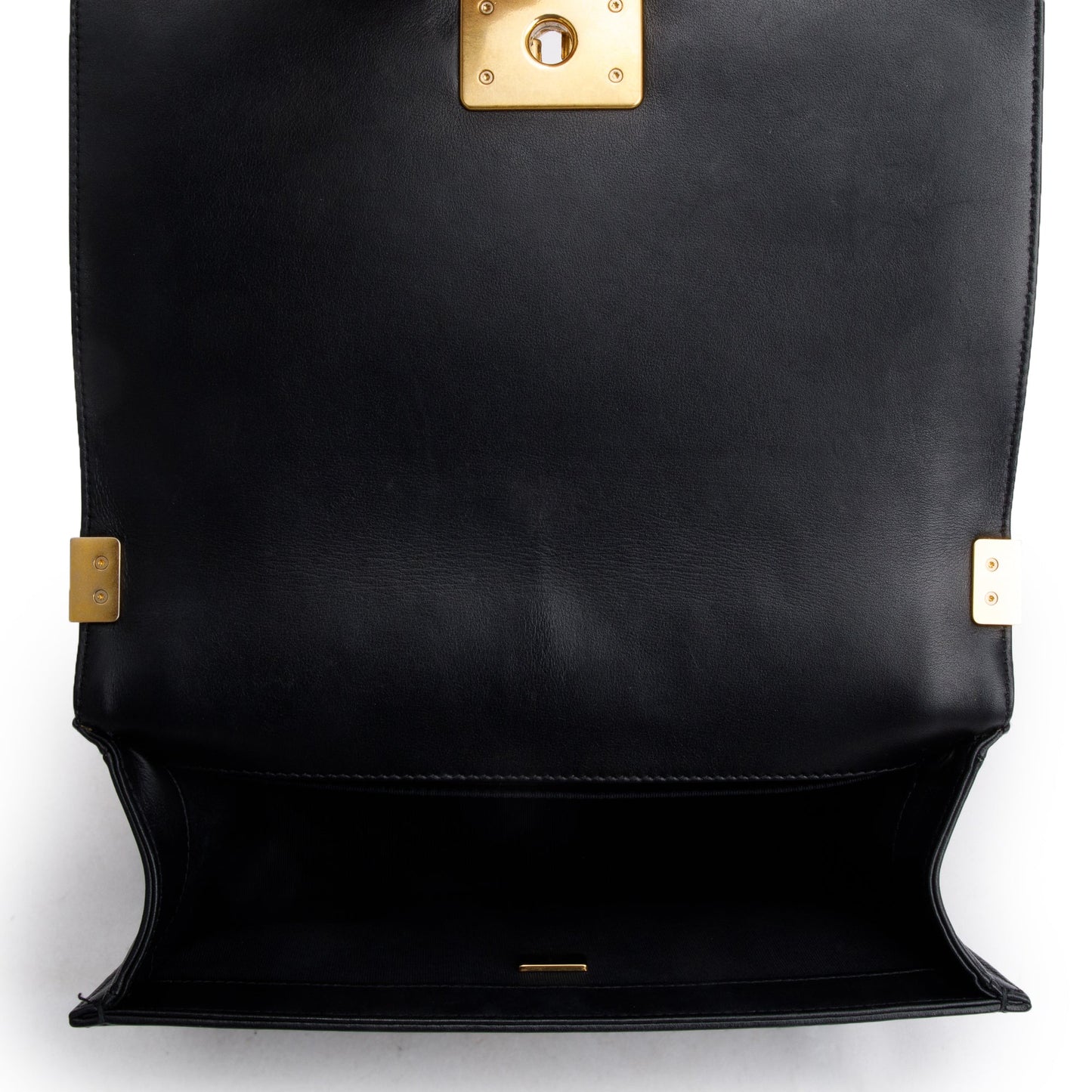 Chanel 2023 Black Quilted Lambskin Leather Medium Boy Bag