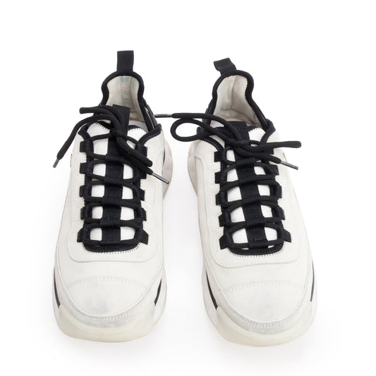 Chanel 2023 Neutral Suede CC Logo Chunky Sneakers, Size 41