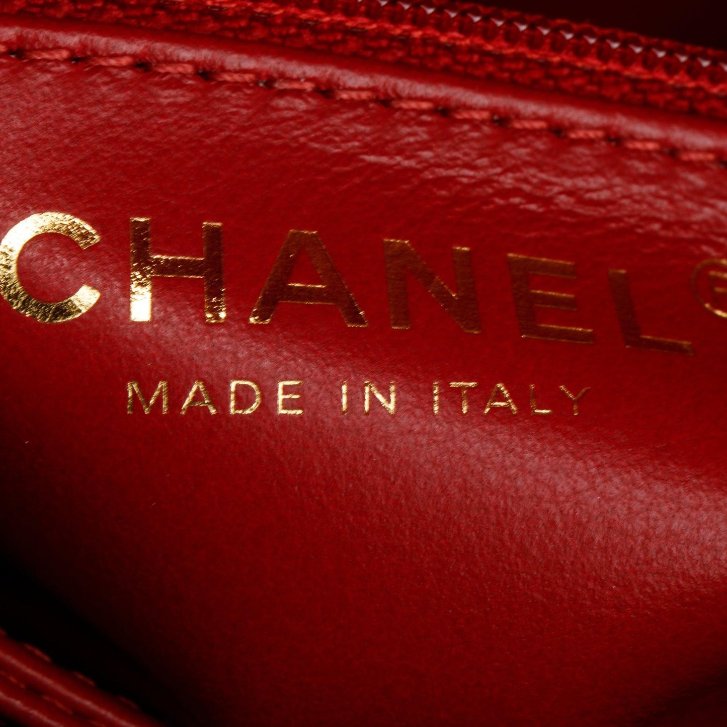 Chanel 2023 Red Quilted Caviar Leather Small Coco Handle Bag