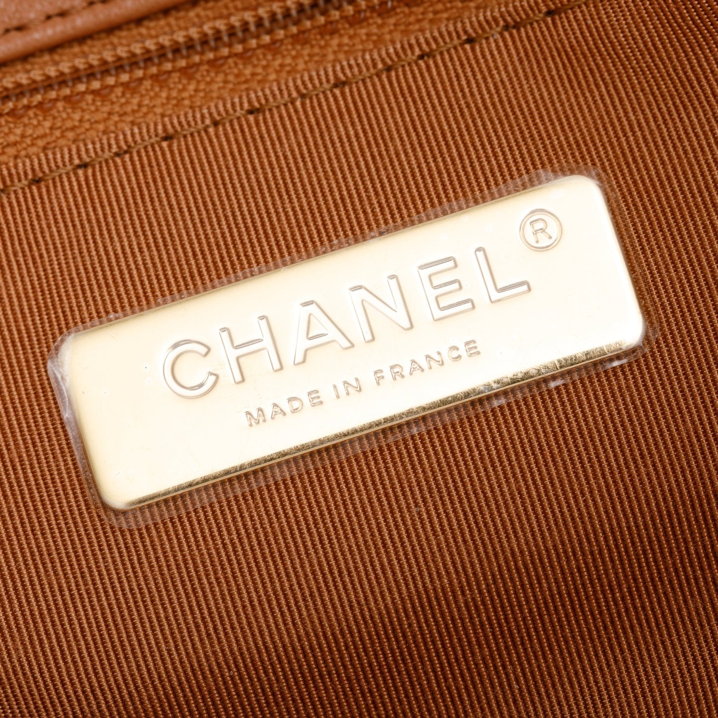 Chanel 2024 Brown Lambskin Leather Large 19 Flap Bag