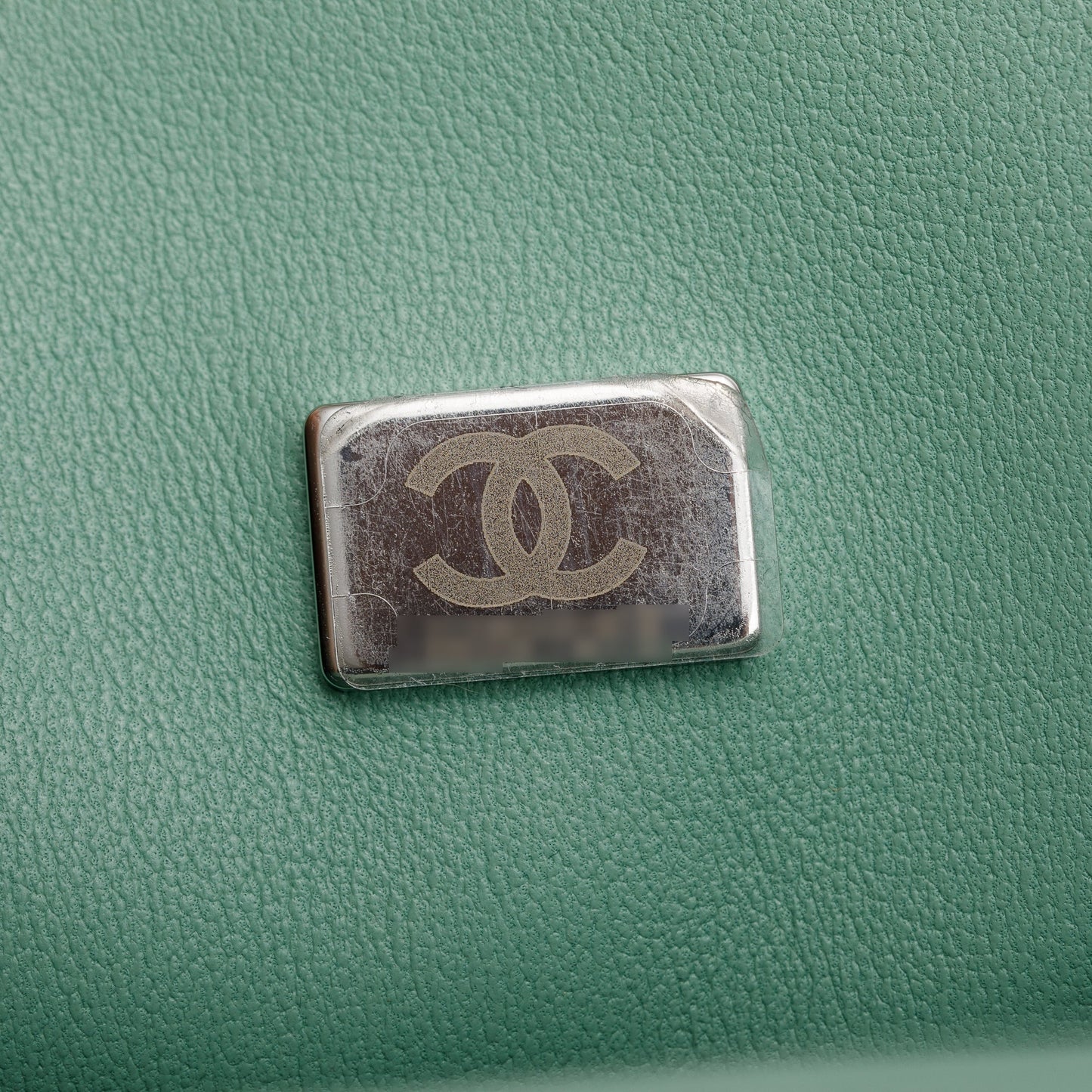 Chanel 2024 Green Caviar Leather Medium Boy Bag