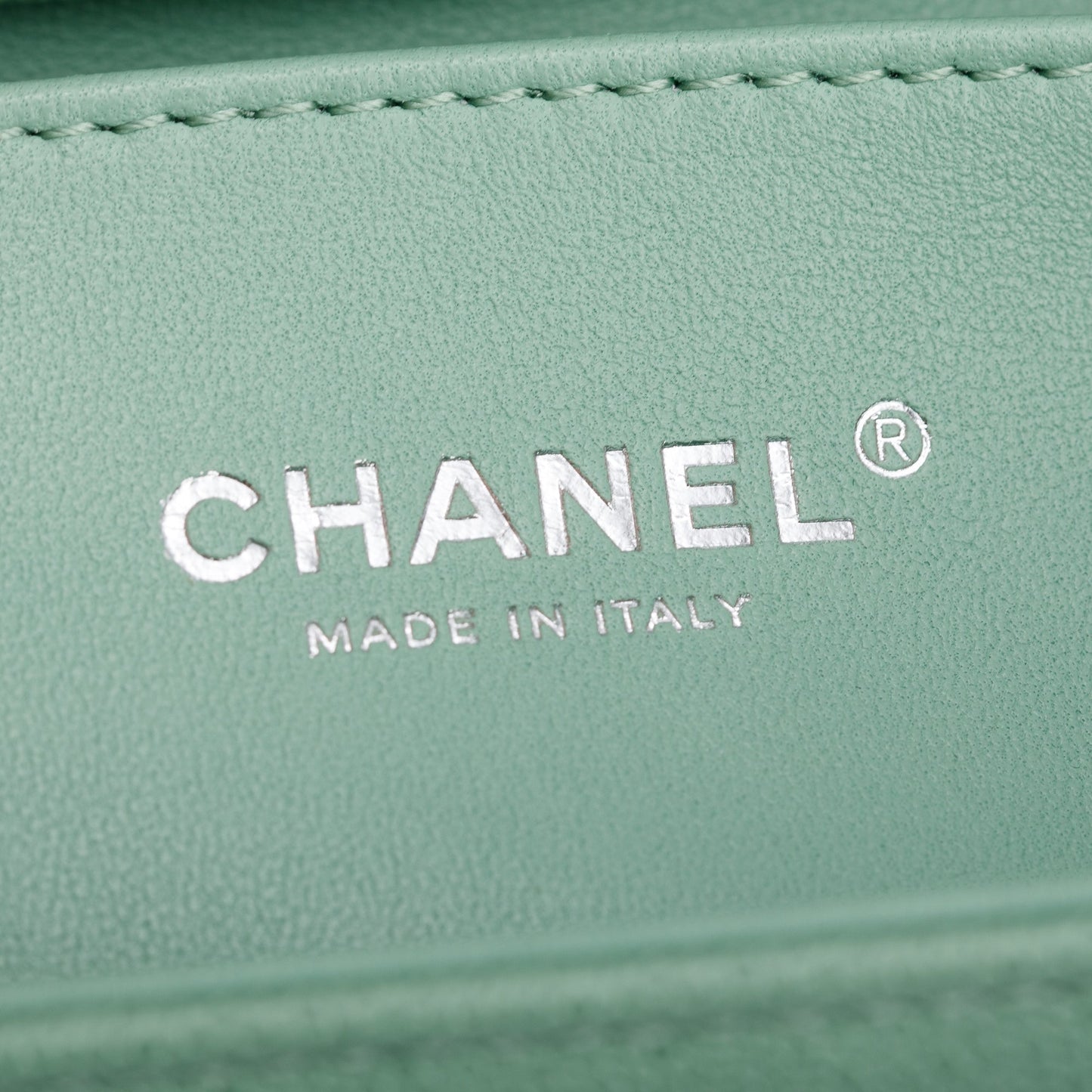 Chanel 2024 Green Caviar Leather Medium Boy Bag