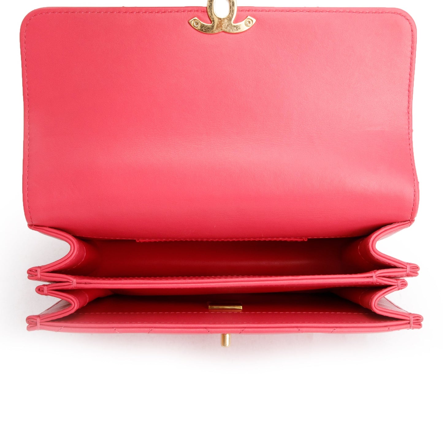 Chanel 2024 Pink Lambskin Mini Flap Bag