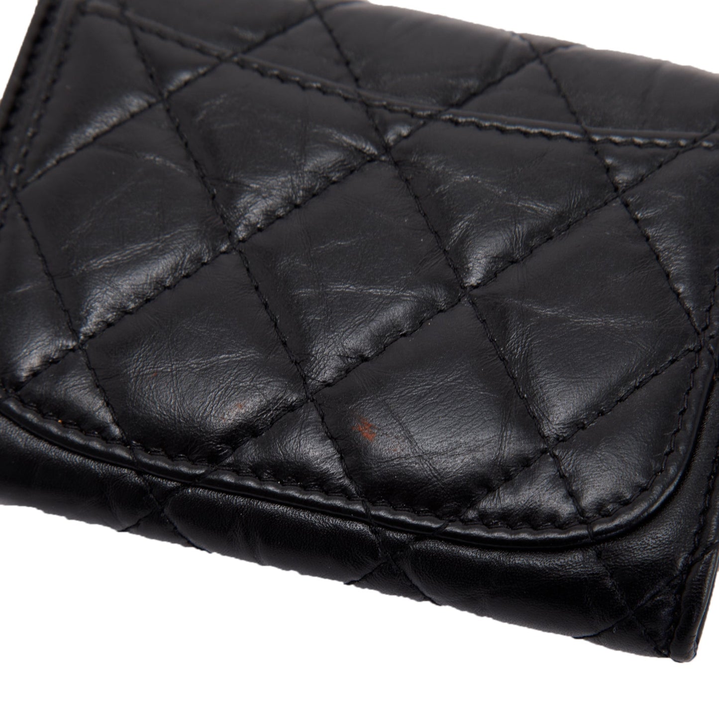 Chanel 2.55 Quilted Leather Flap Card Holder