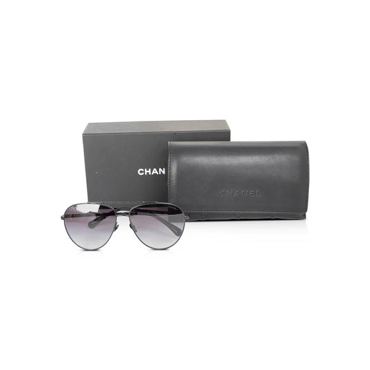 Chanel 4279-B Metal Aviator Sunglasses