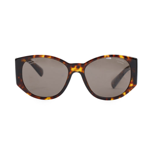 Chanel 5411 CC Logo Chevron Sunglasses