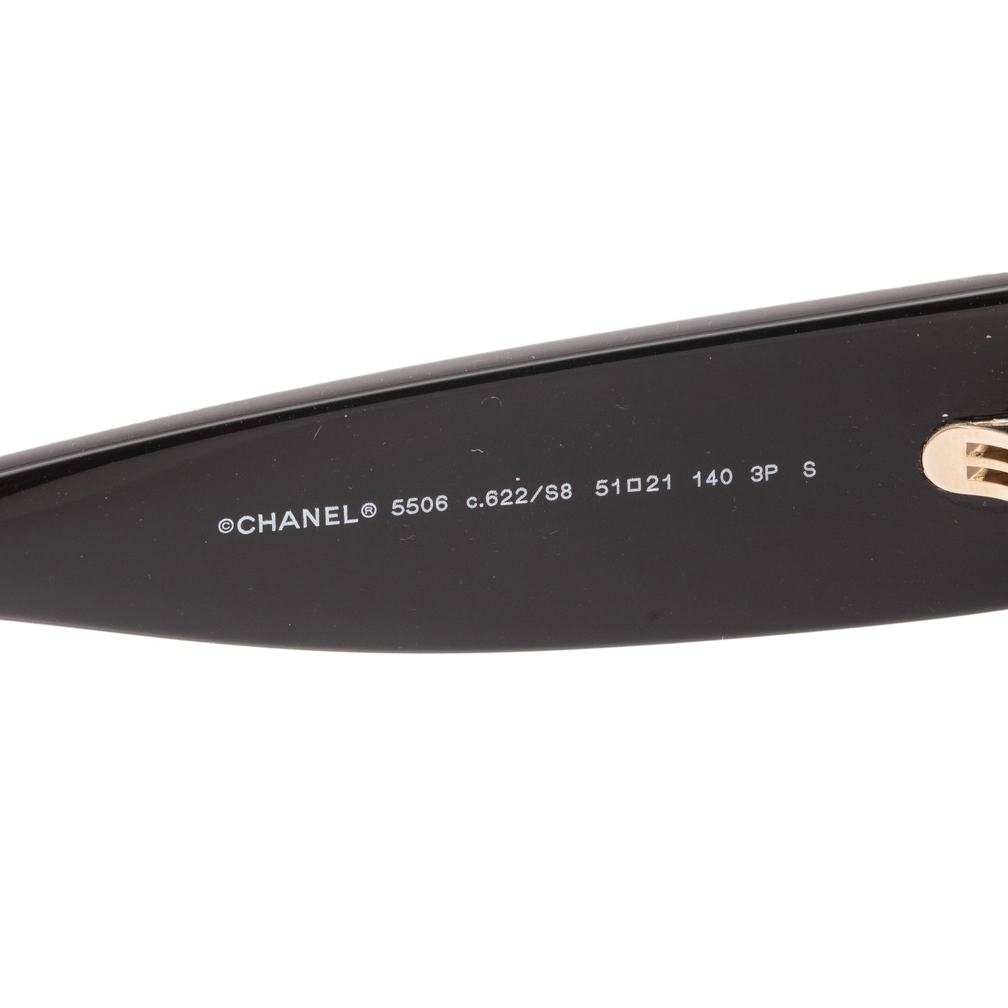 Chanel 5506 Black Acetate CC Logo Cat-Eye Sunglasses