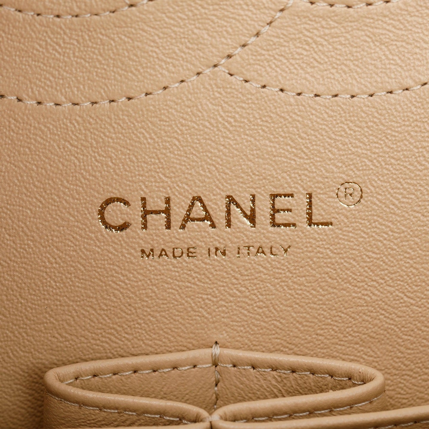 Chanel Beige Caviar Classic Jumbo Double Flap Bag