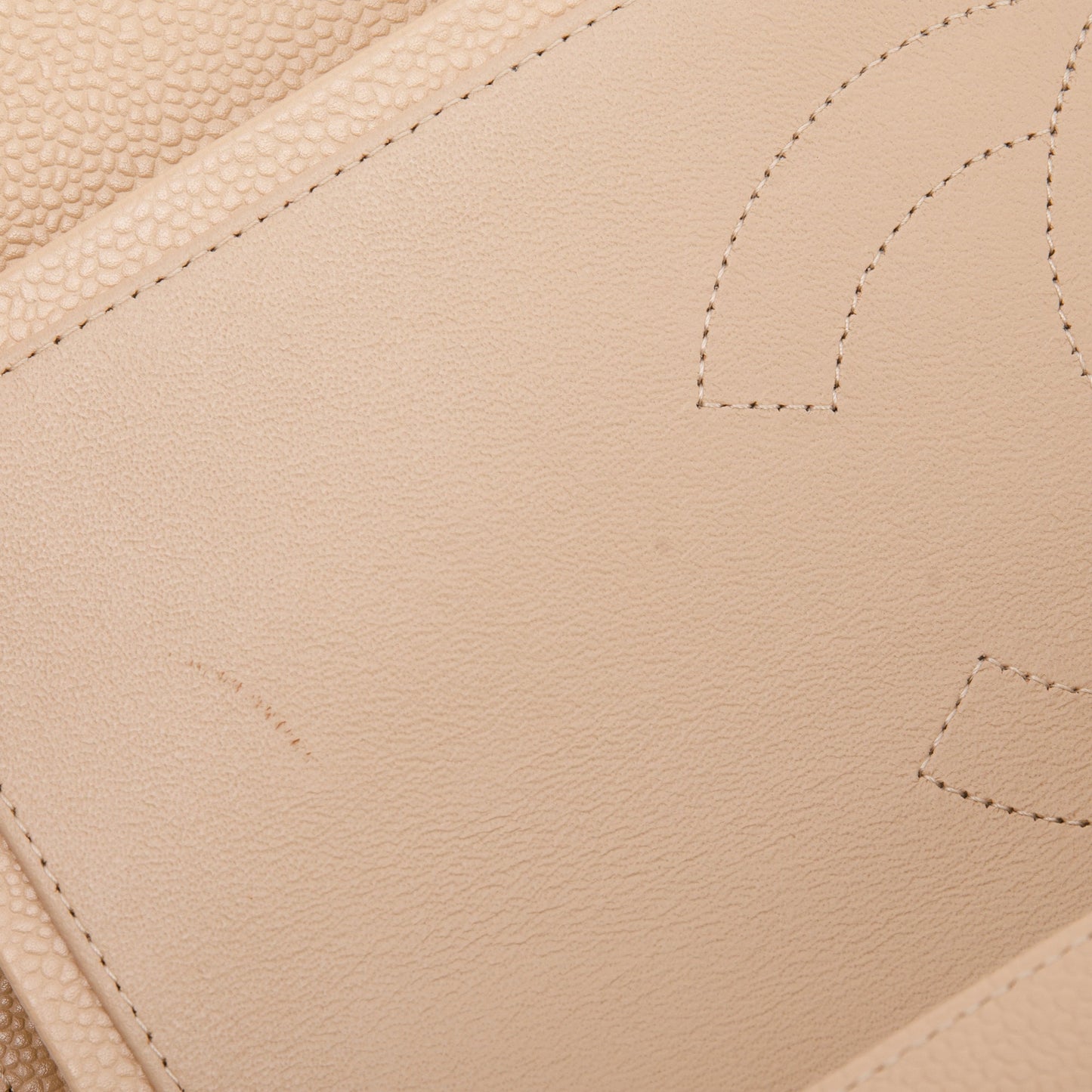 Chanel Beige Caviar Classic Jumbo Double Flap Bag