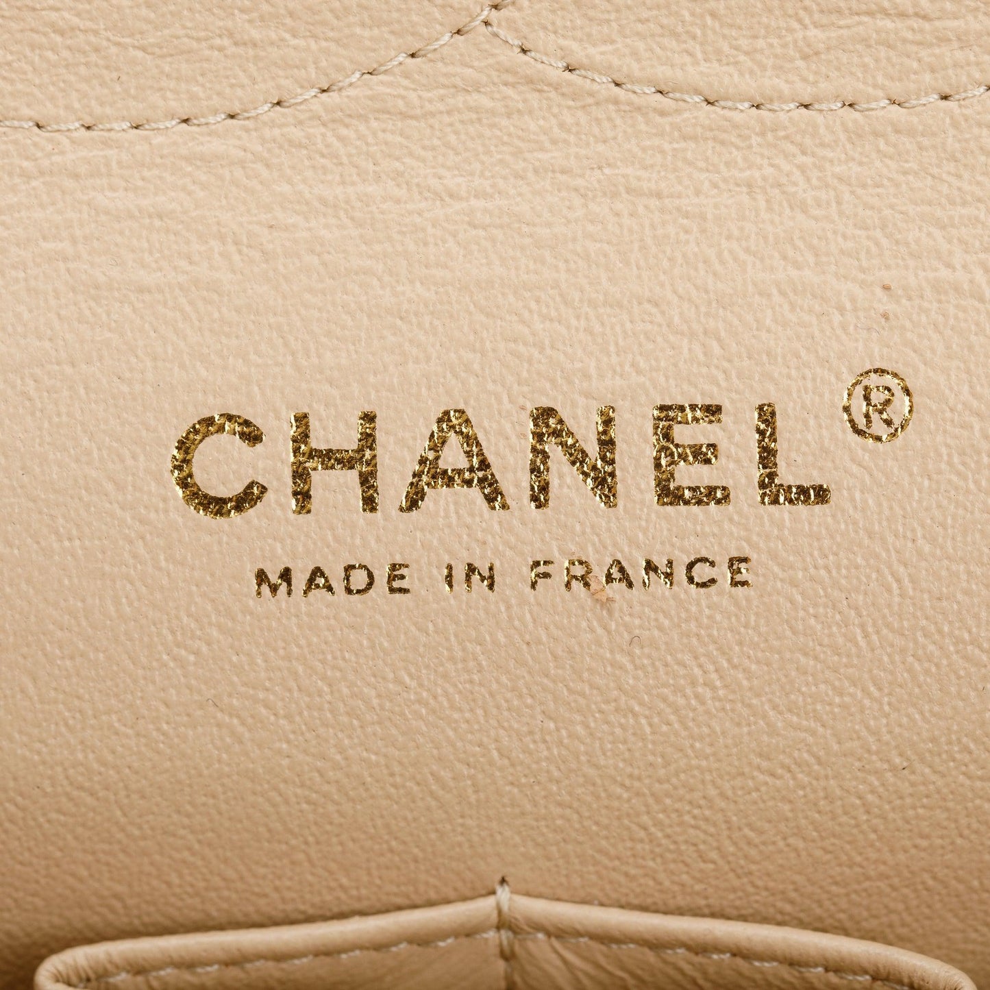 Chanel Beige Caviar Classic Jumbo Double Flap Bag