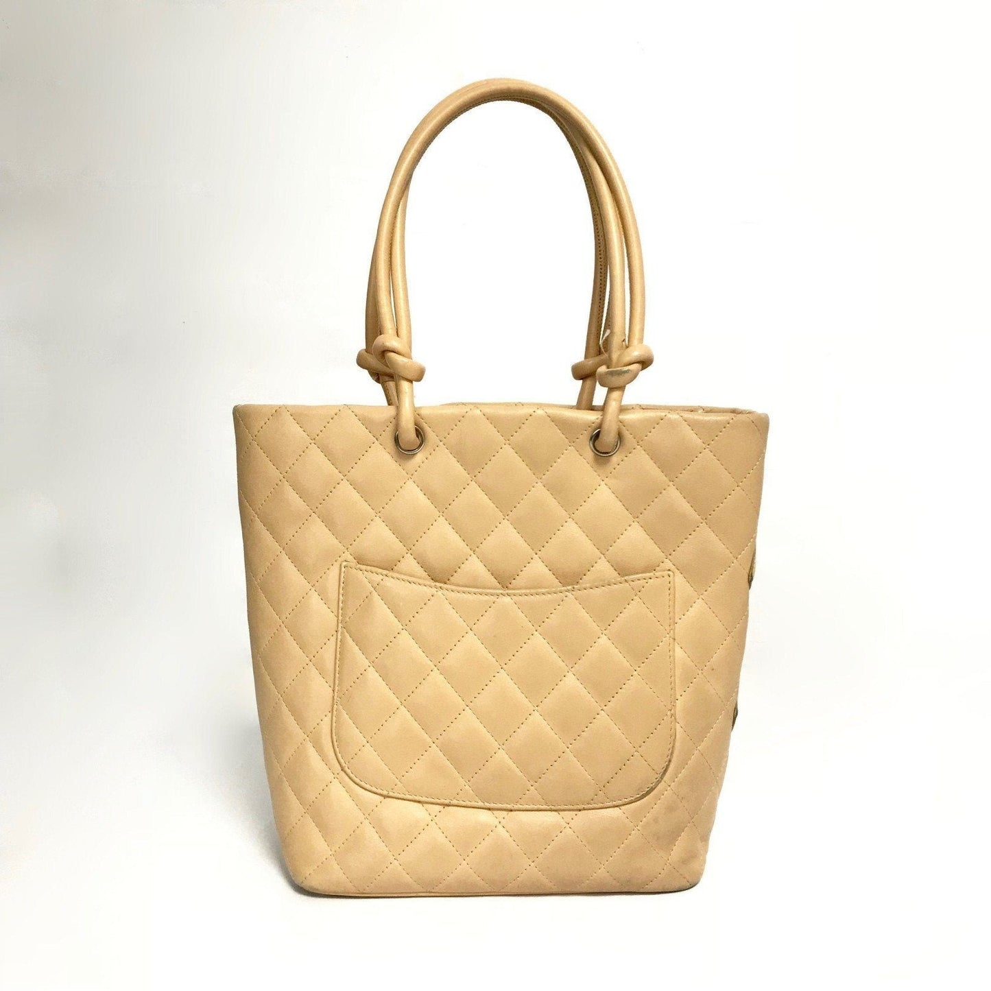 Chanel Beige Ligne Cambon Medium Tote