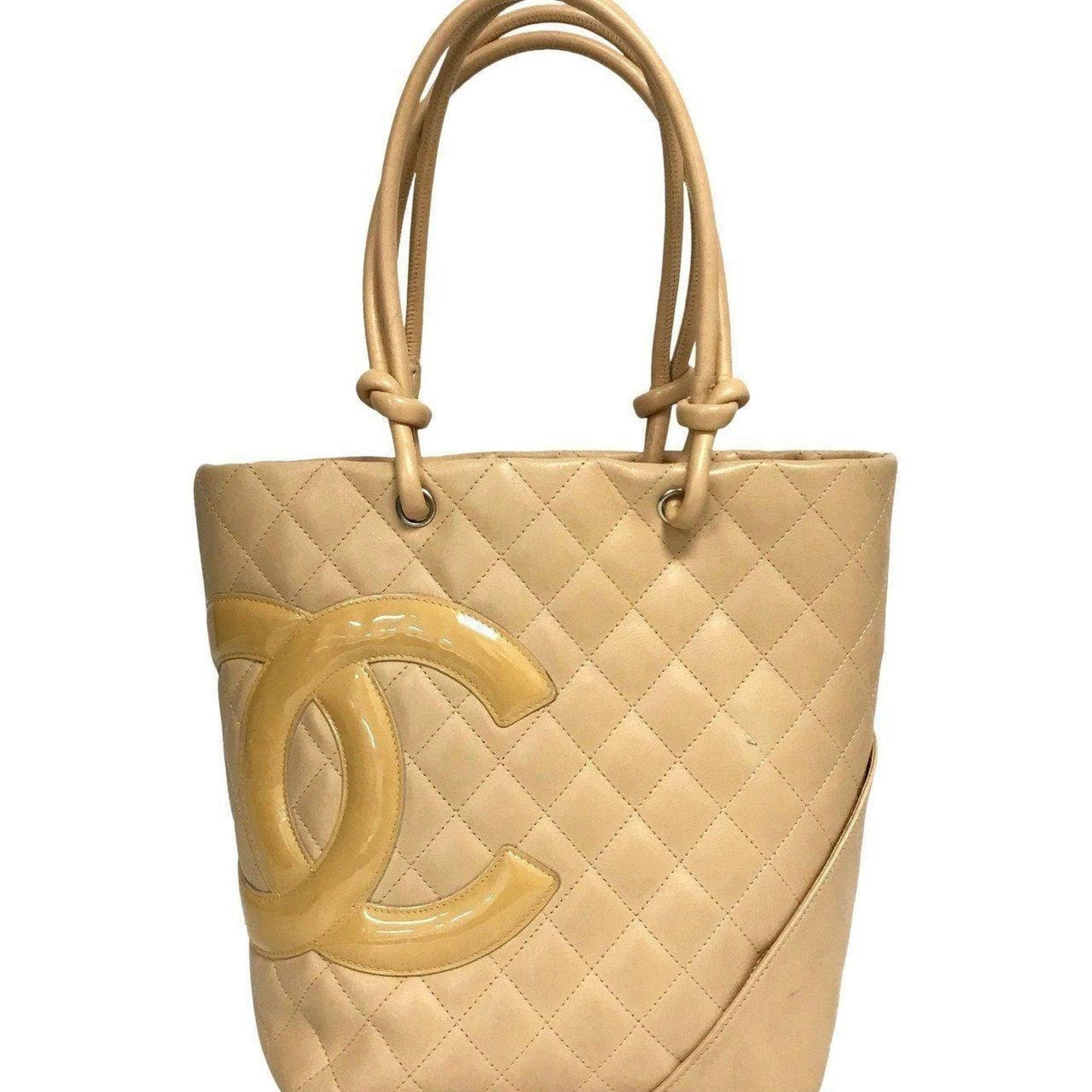 Chanel Beige Ligne Cambon Medium Tote
