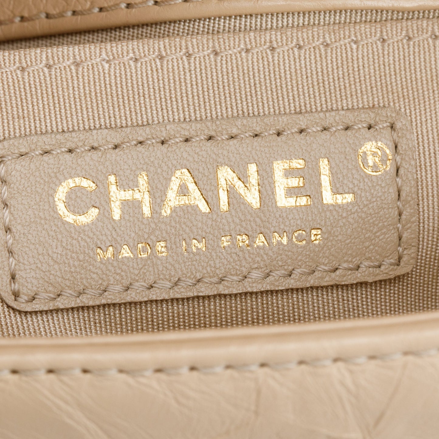 Chanel Beige Quilted Aged Calfskin Leather Medium Jacket Boy Bag