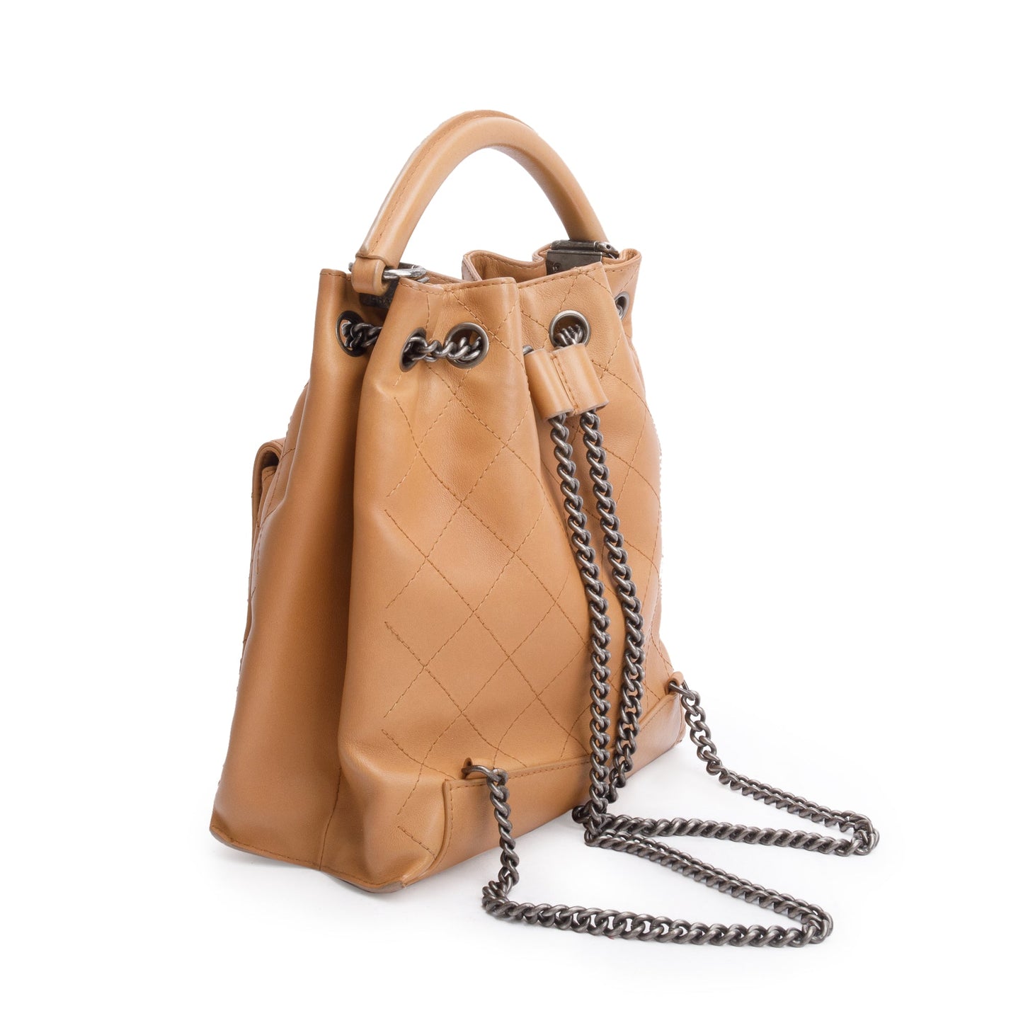 Chanel Beige Quilted Calfskin Leather Medium Urban Luxury Backpack