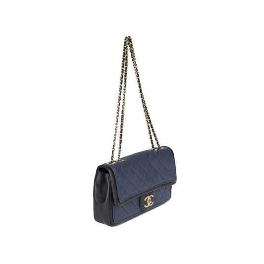 Chanel Bicolor Graphic Medium Flap Bag