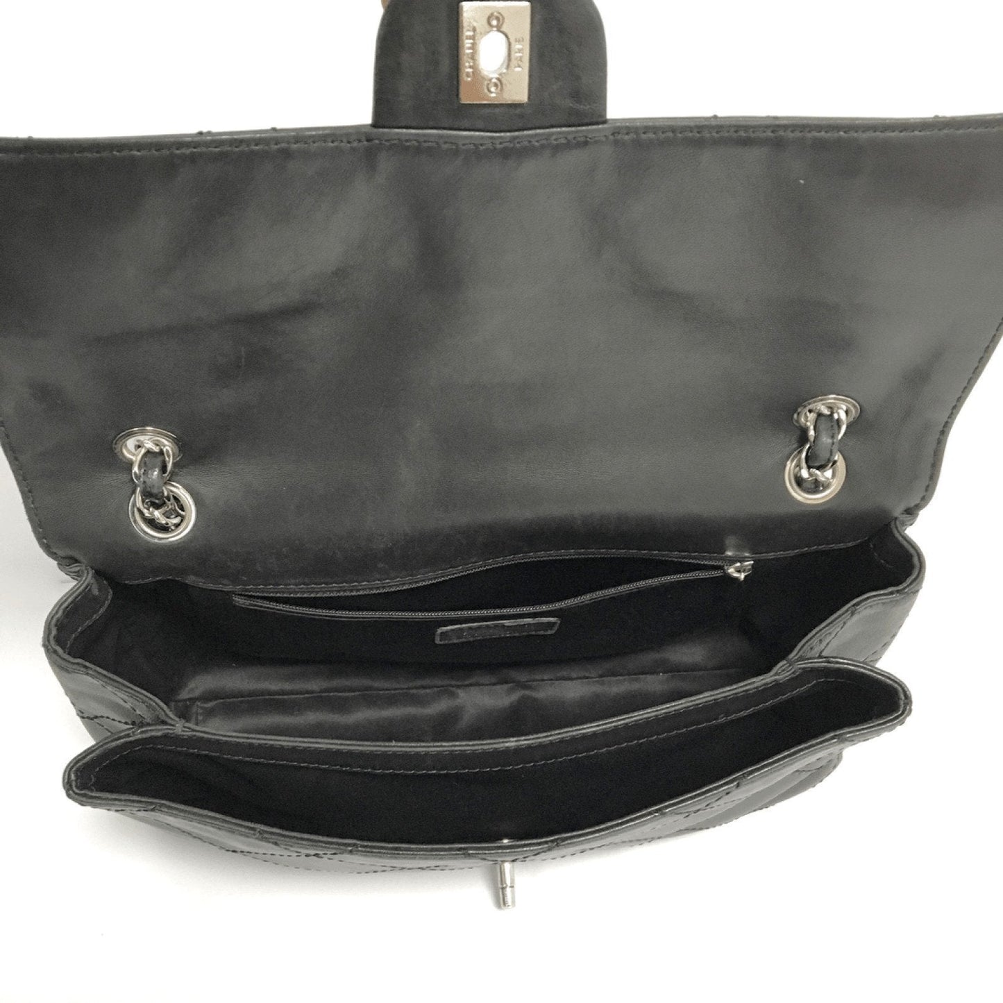 Chanel Black Calfskin Jumbo Flap