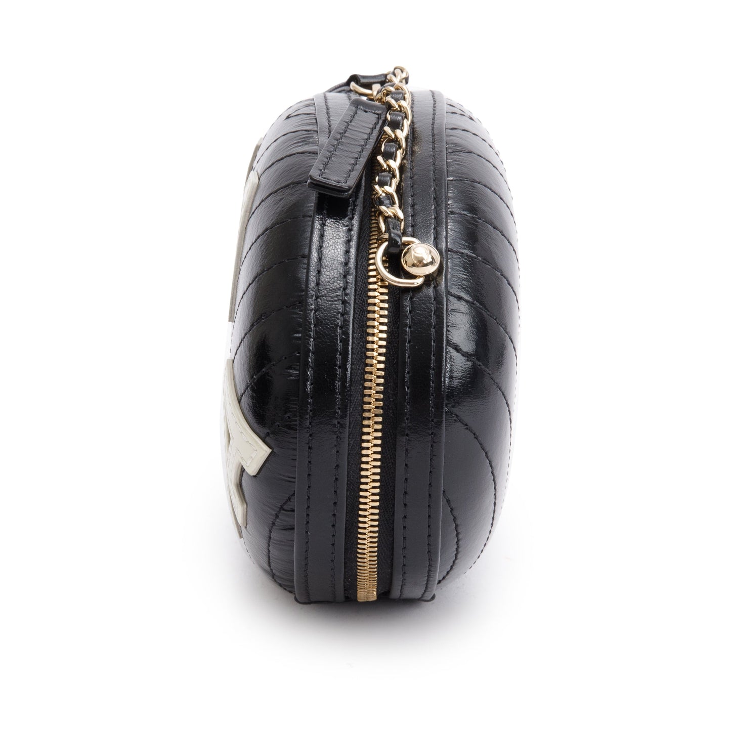 Chanel Black Calfskin Leather La Pausa Tassel Clutch Crossbody Bag