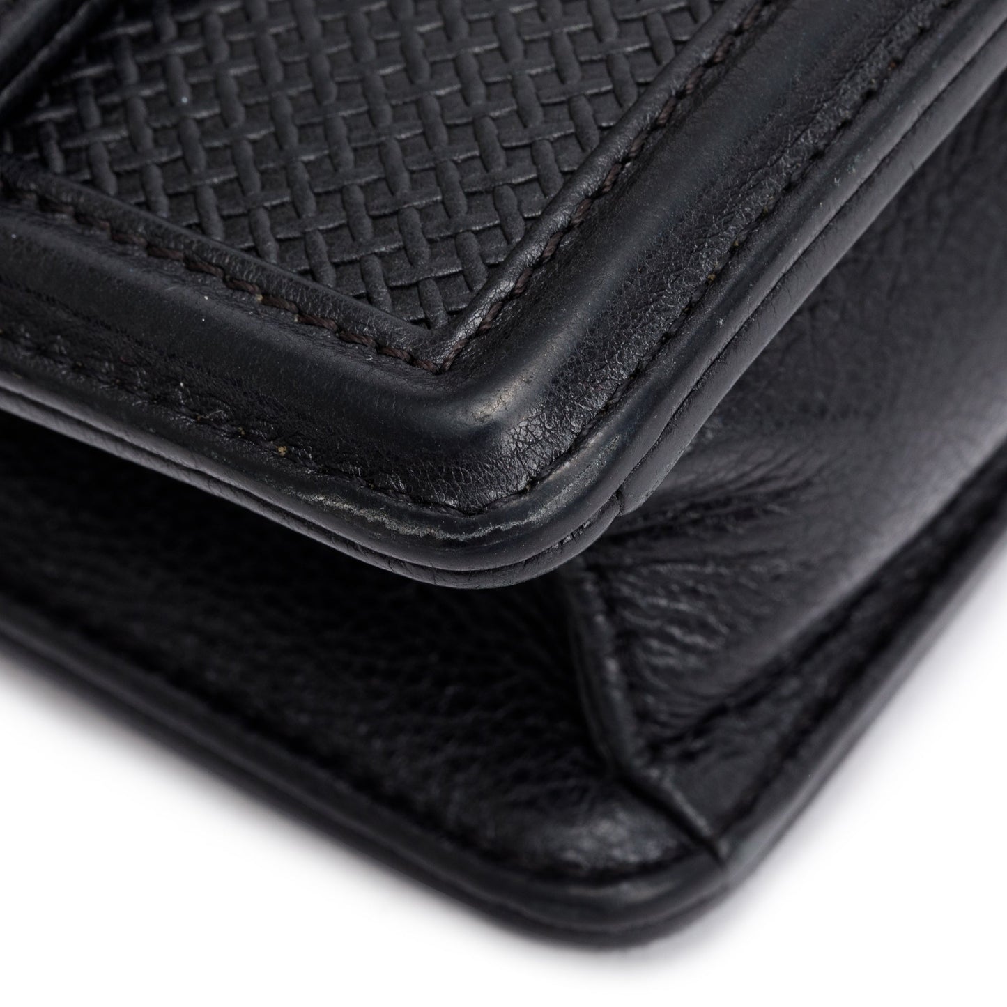 Chanel Black Calfskin Leather Micro Retro Flap Bag