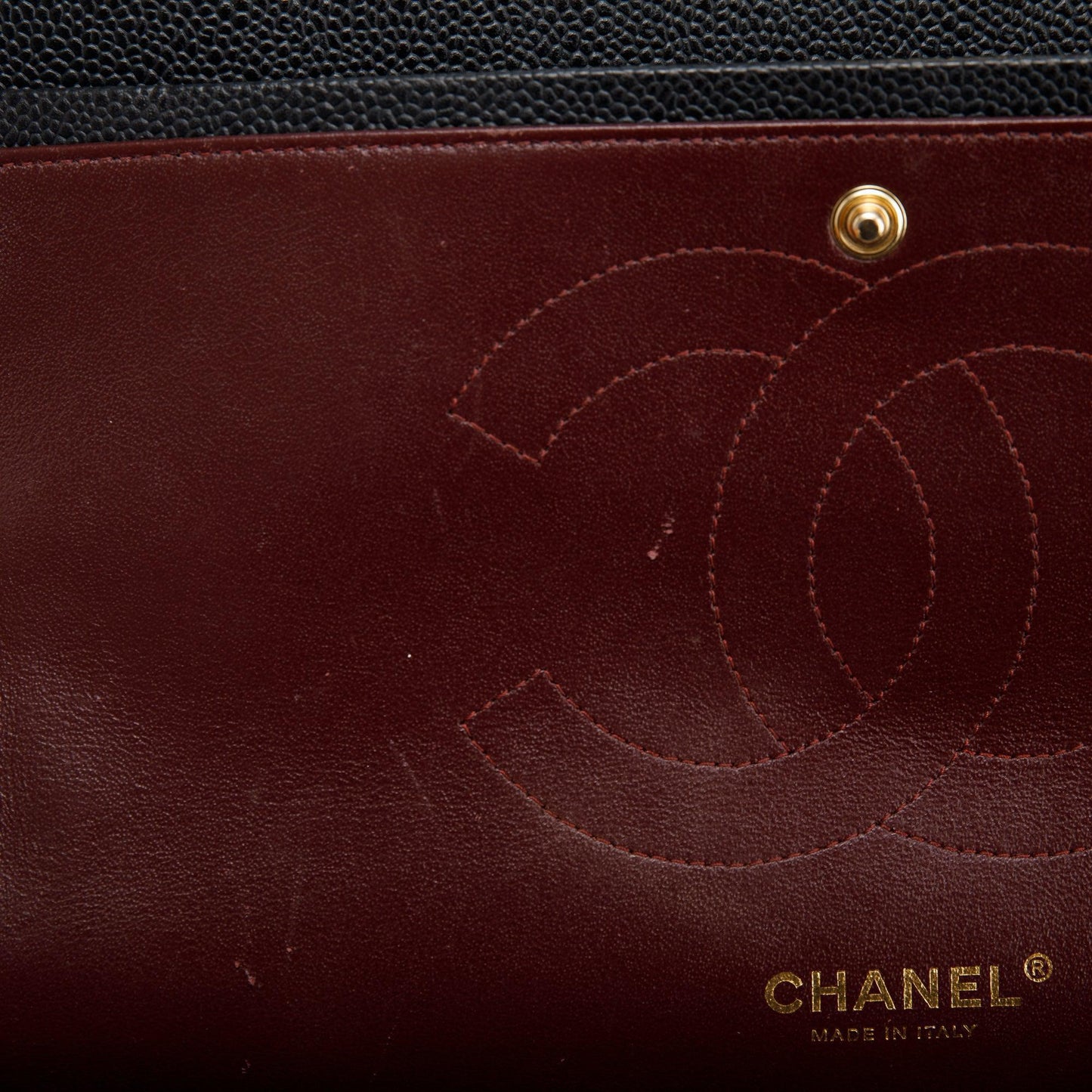 Chanel Black Caviar Classic Jumbo Double Flap Bag