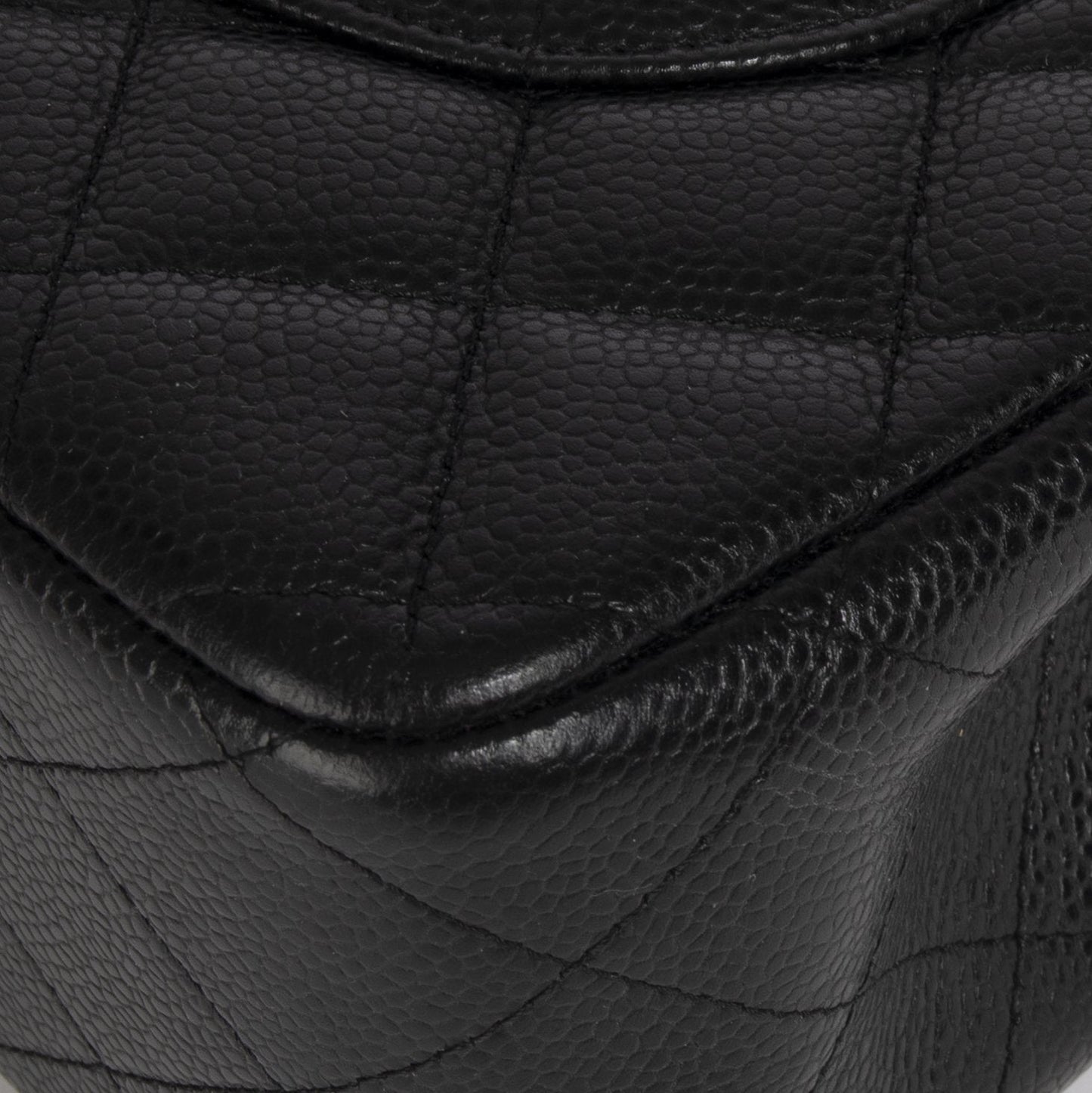 Chanel Black Caviar Classic Jumbo Double Flap Bag