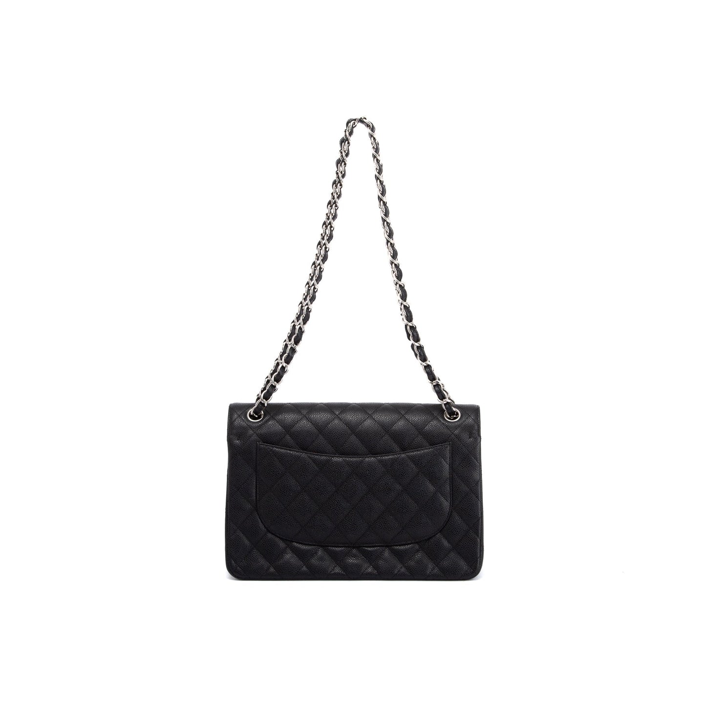 Chanel Black Caviar Classic Jumbo Double Flap Bag