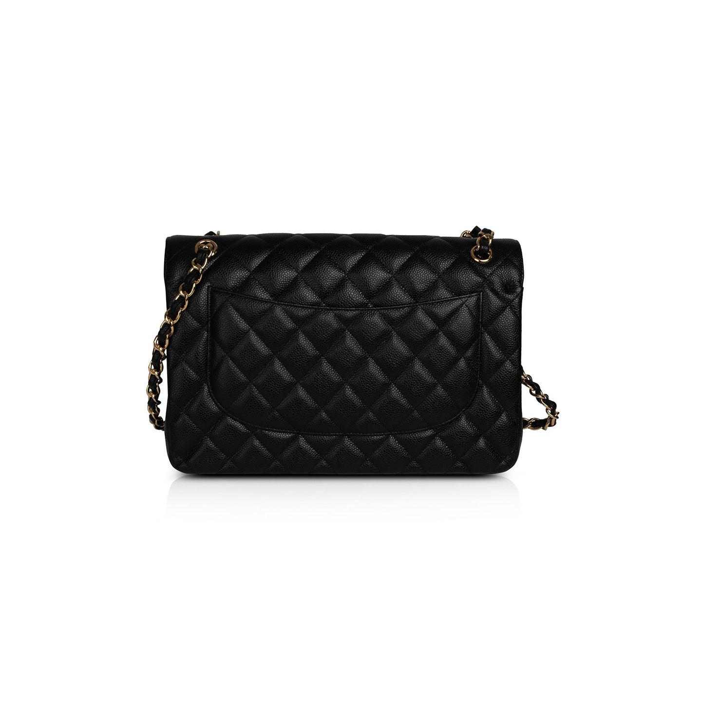 Chanel Black Caviar Classic Jumbo Double Flap Bag