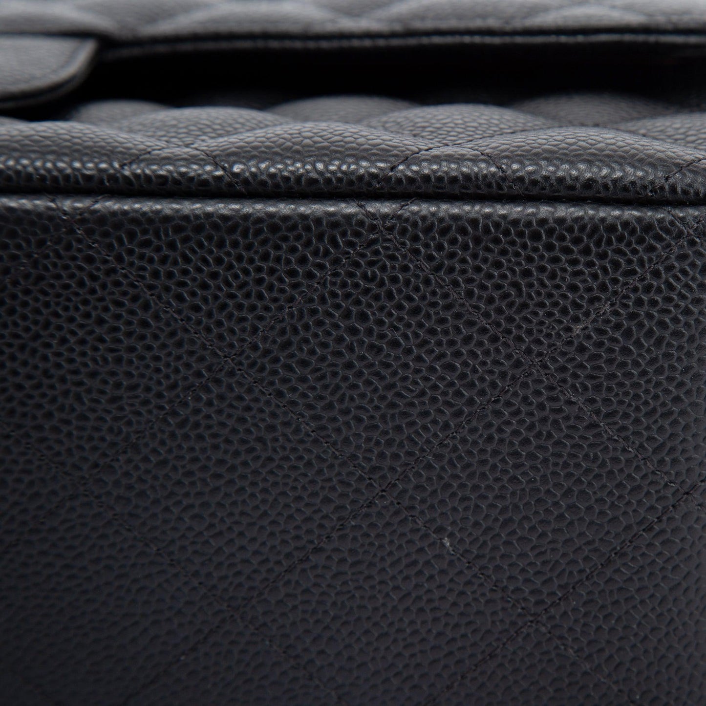 Chanel Black Caviar Classic Jumbo Double Flap Bag