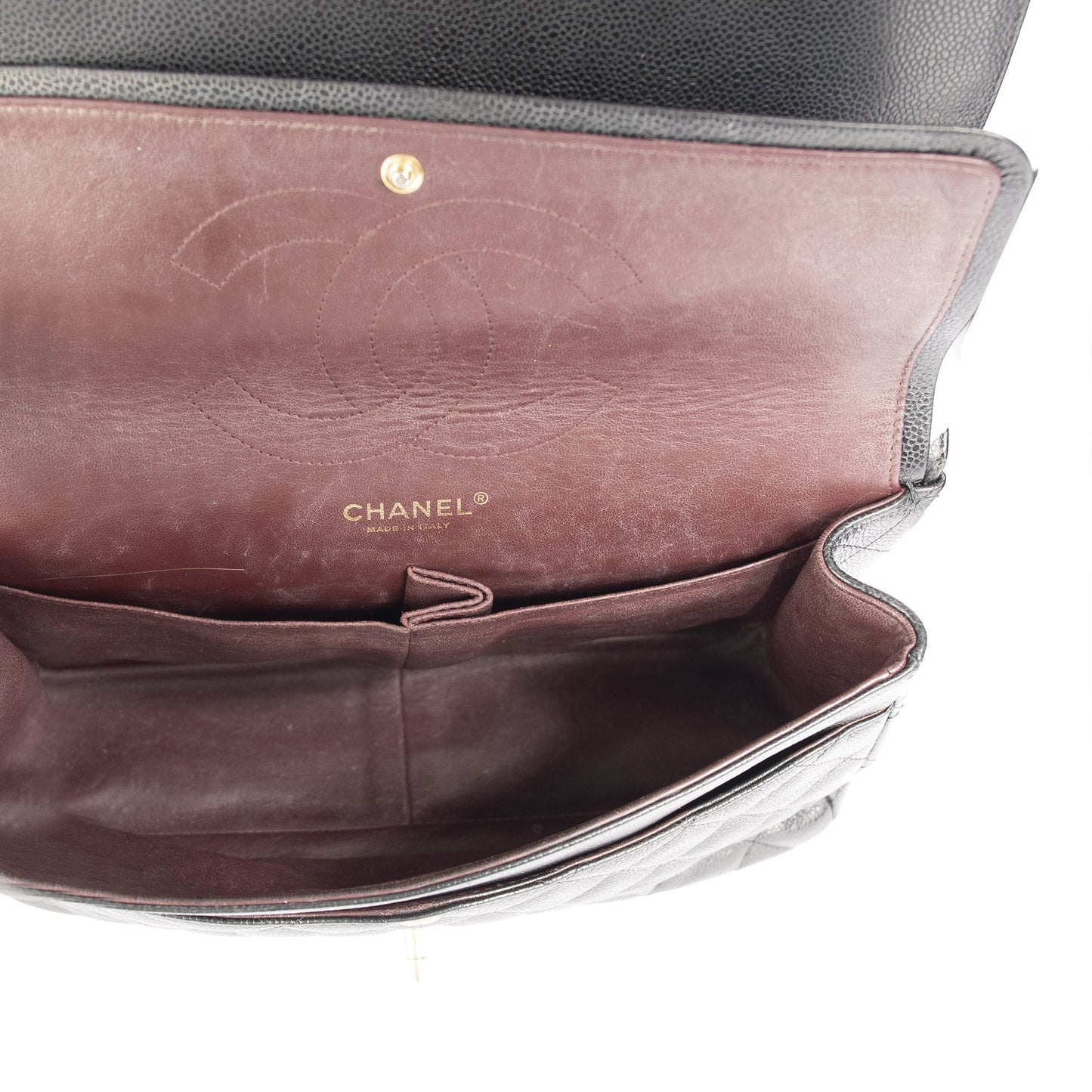 Chanel Black Caviar Classic Jumbo Double Flap Bag