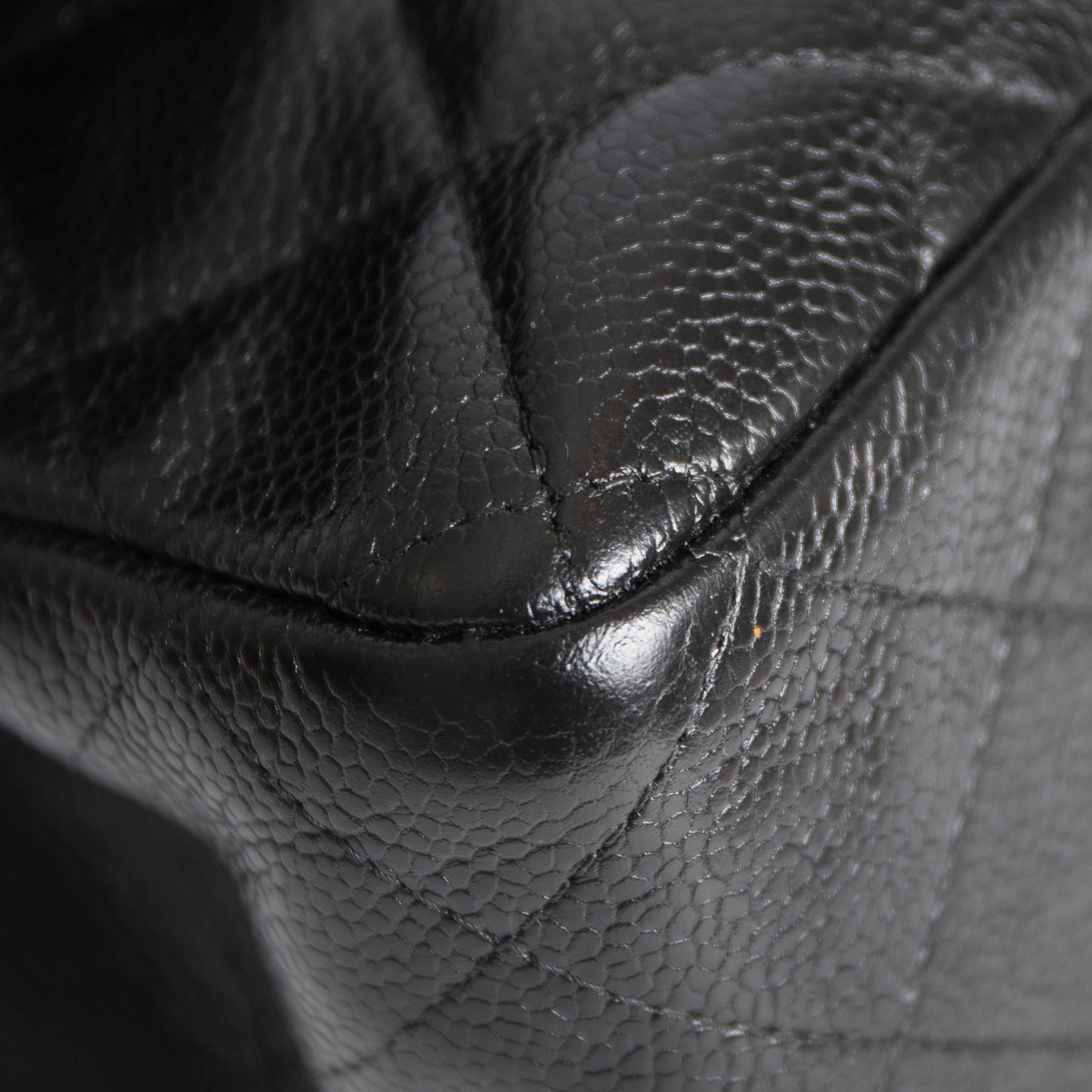 Chanel Black Caviar Classic Jumbo Double Flap Bag
