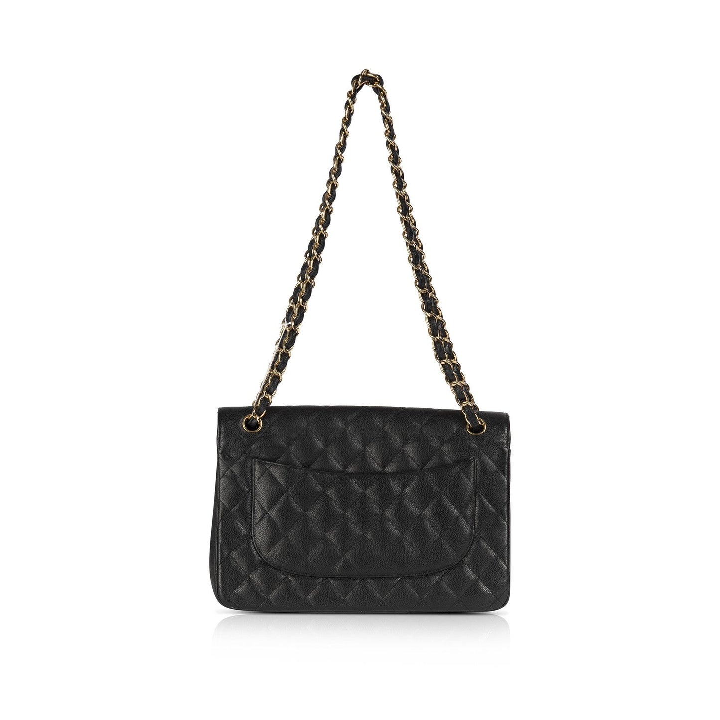 Chanel Black Caviar Classic Jumbo Double Flap Bag