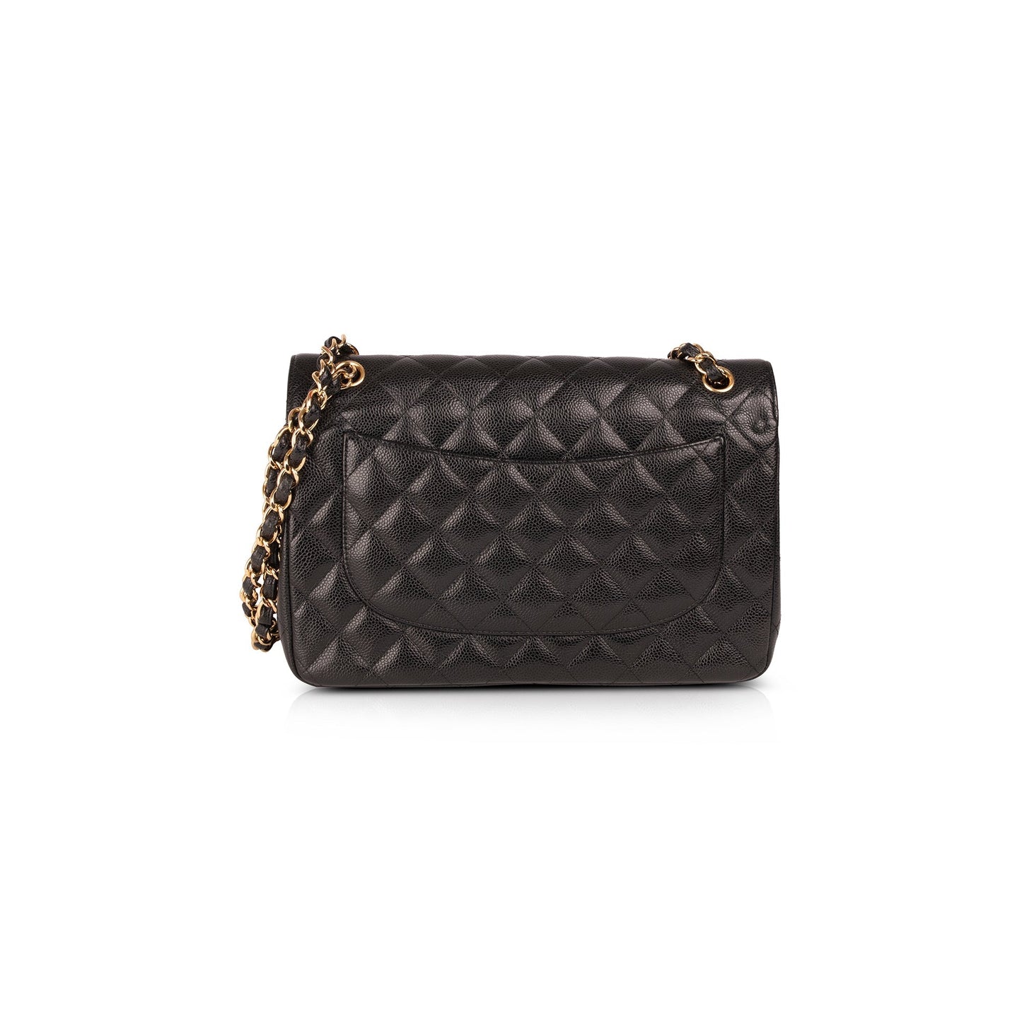 Chanel Black Caviar Classic Jumbo Double Flap Bag