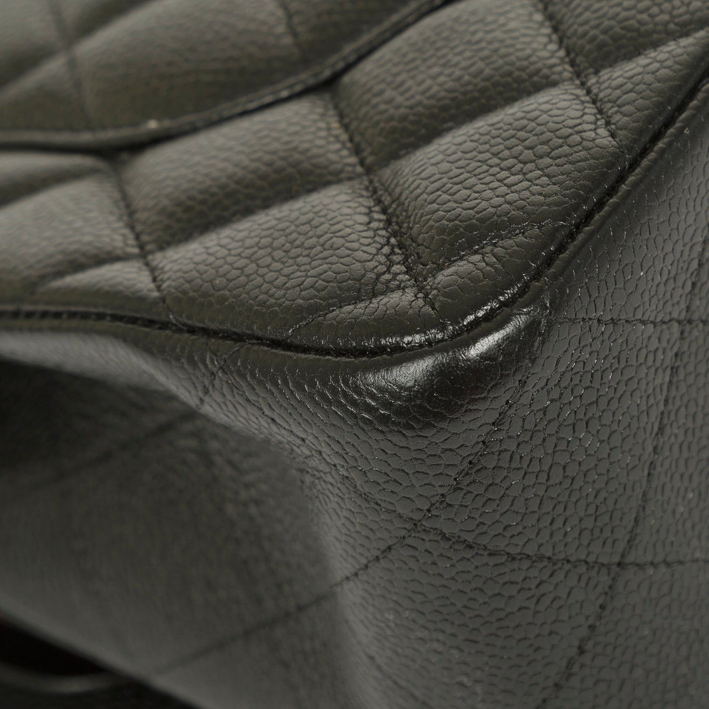 Chanel Black Caviar Classic Jumbo Double Flap Bag