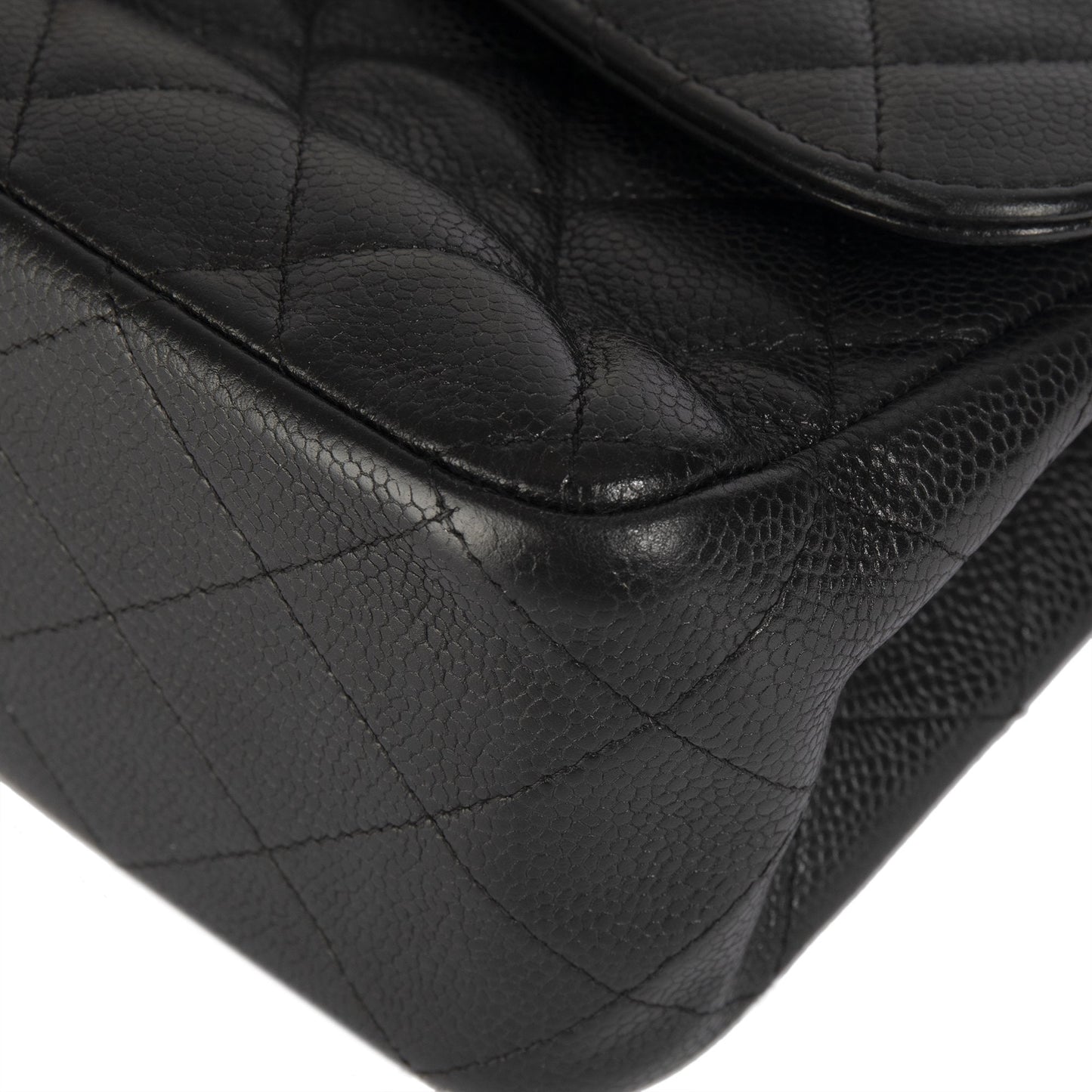 Chanel Black Caviar Classic Jumbo Double Flap Bag