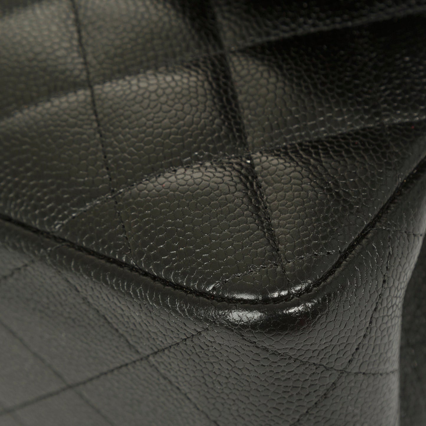 Chanel Black Caviar Classic Jumbo Double Flap Bag