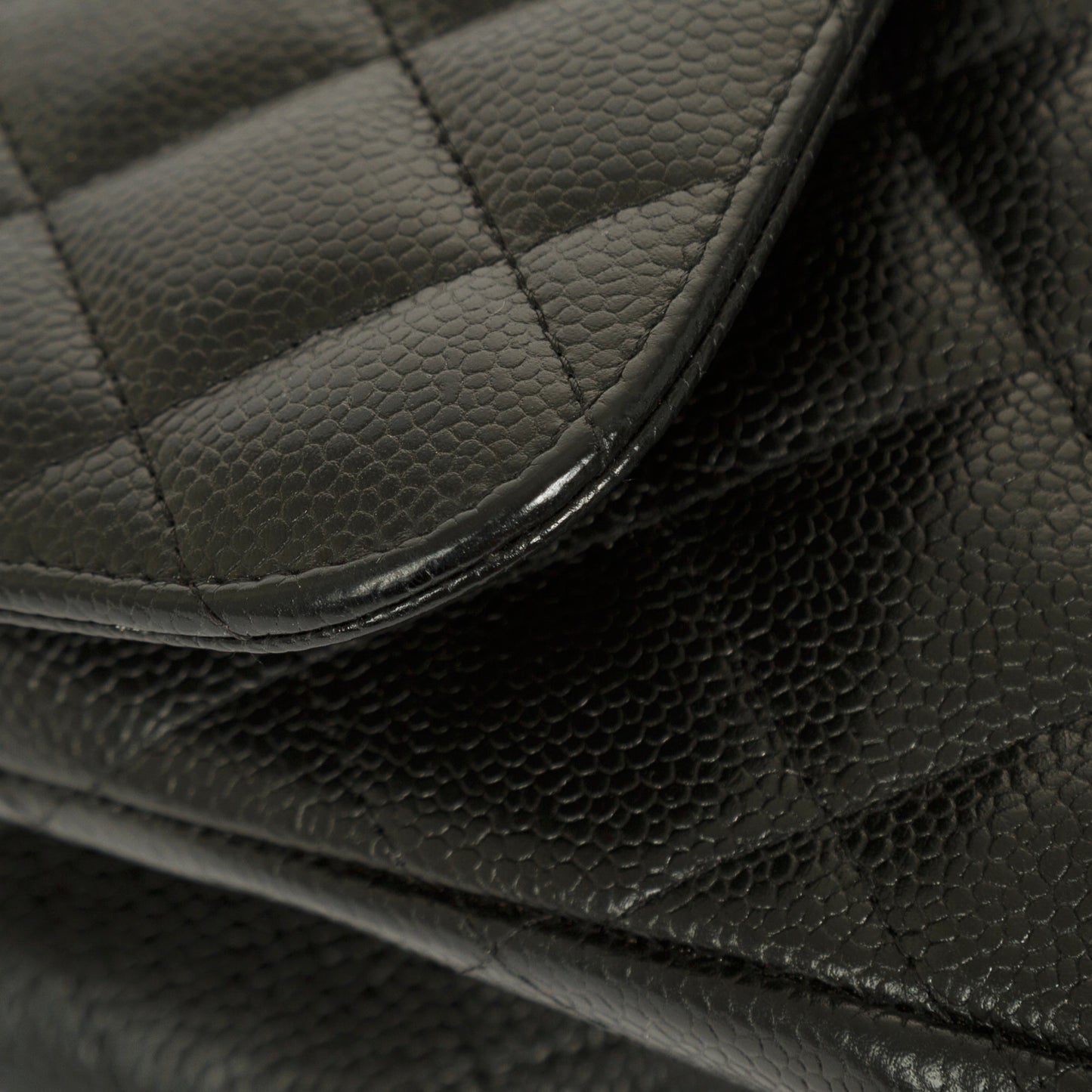 Chanel Black Caviar Classic Jumbo Double Flap Bag
