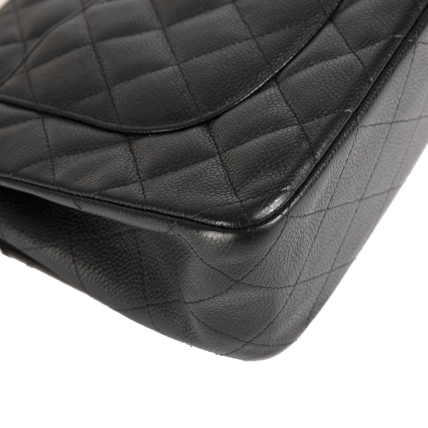 Chanel Black Caviar Classic Jumbo Double Flap Bag