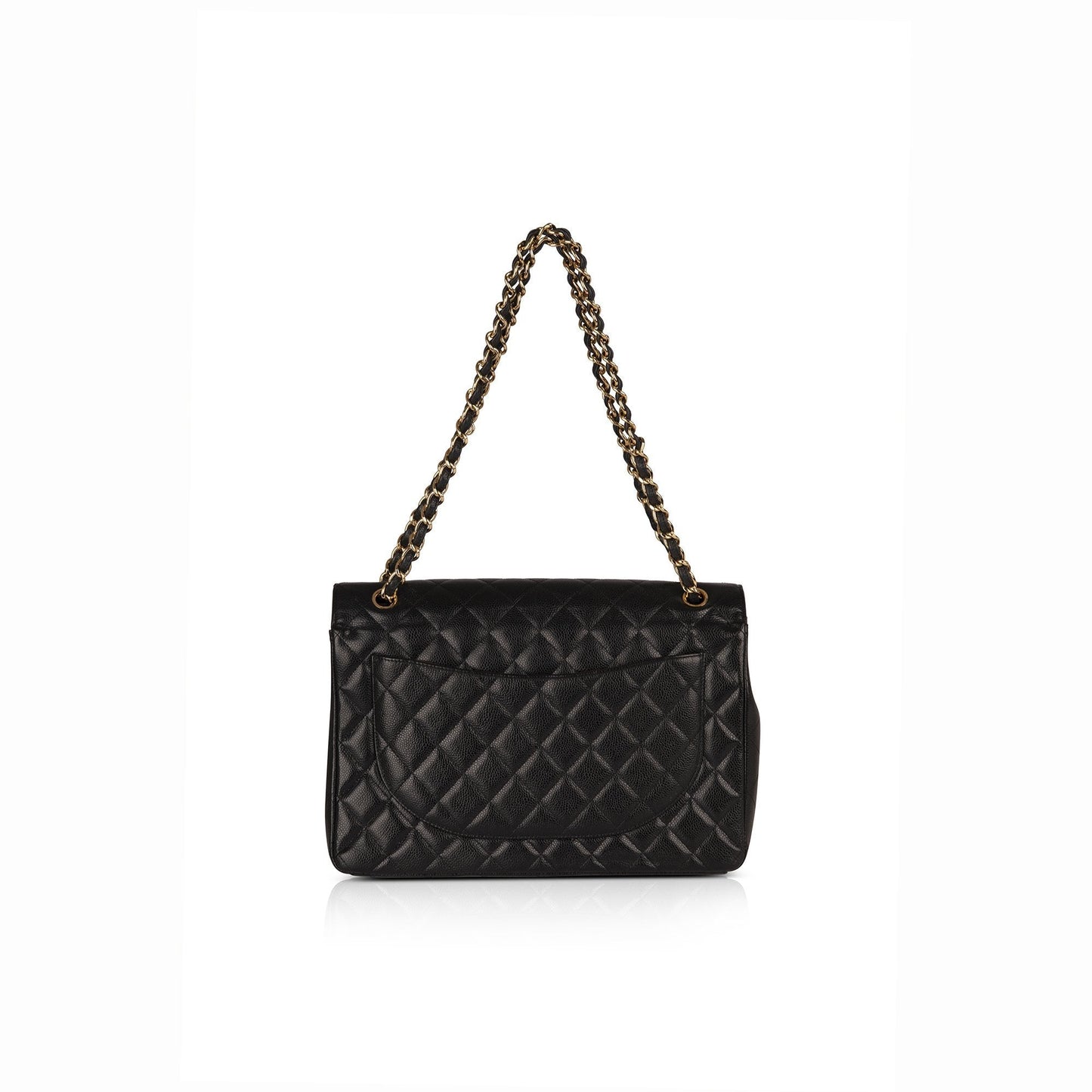 Chanel Black Caviar Classic Maxi Double Flap Bag