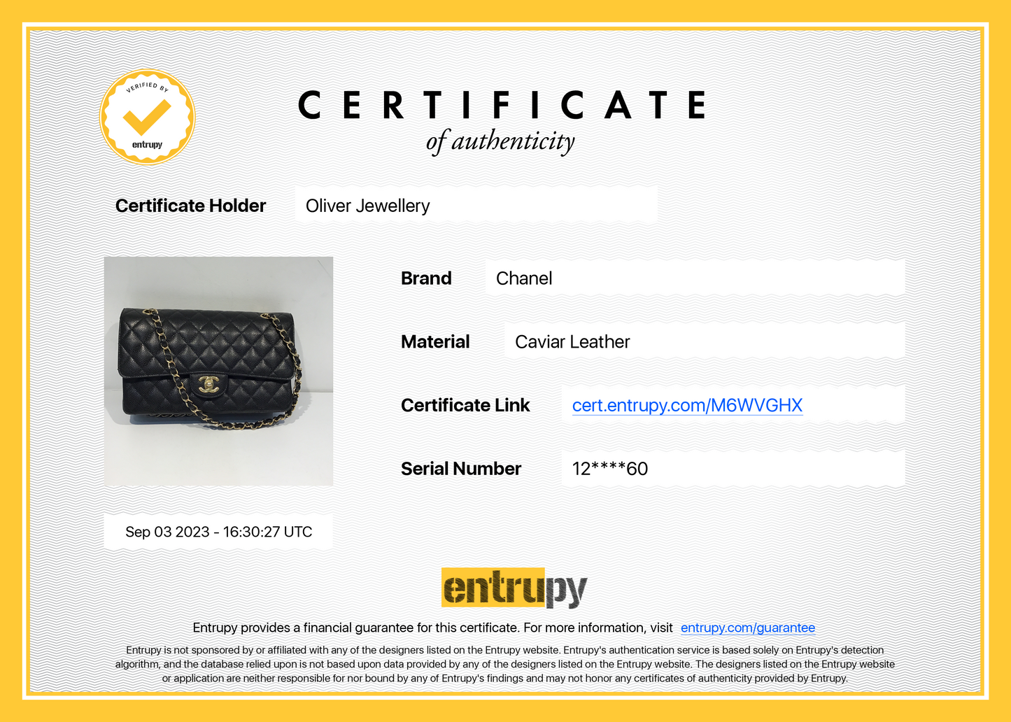 Chanel Black Caviar Classic Medium Double Flap Bag