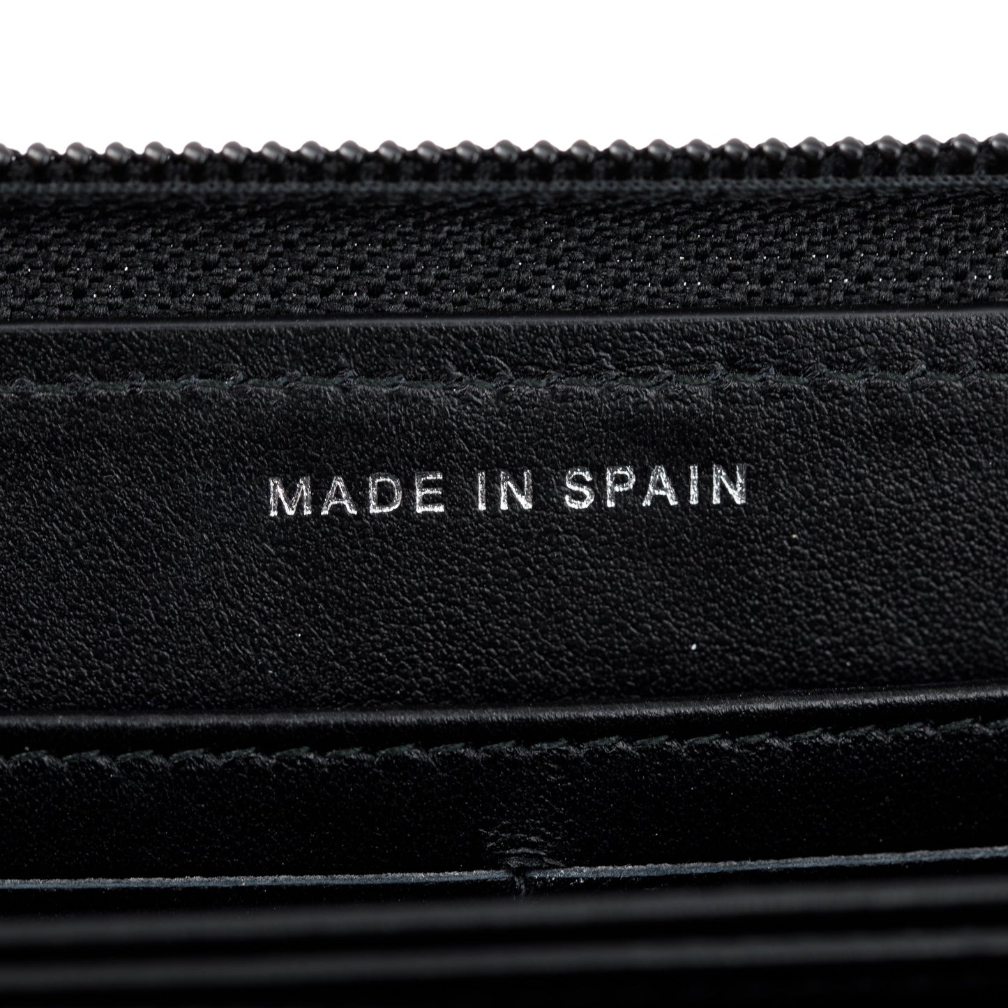 Chanel Black Caviar Leather Boy Long Zip Around Wallet