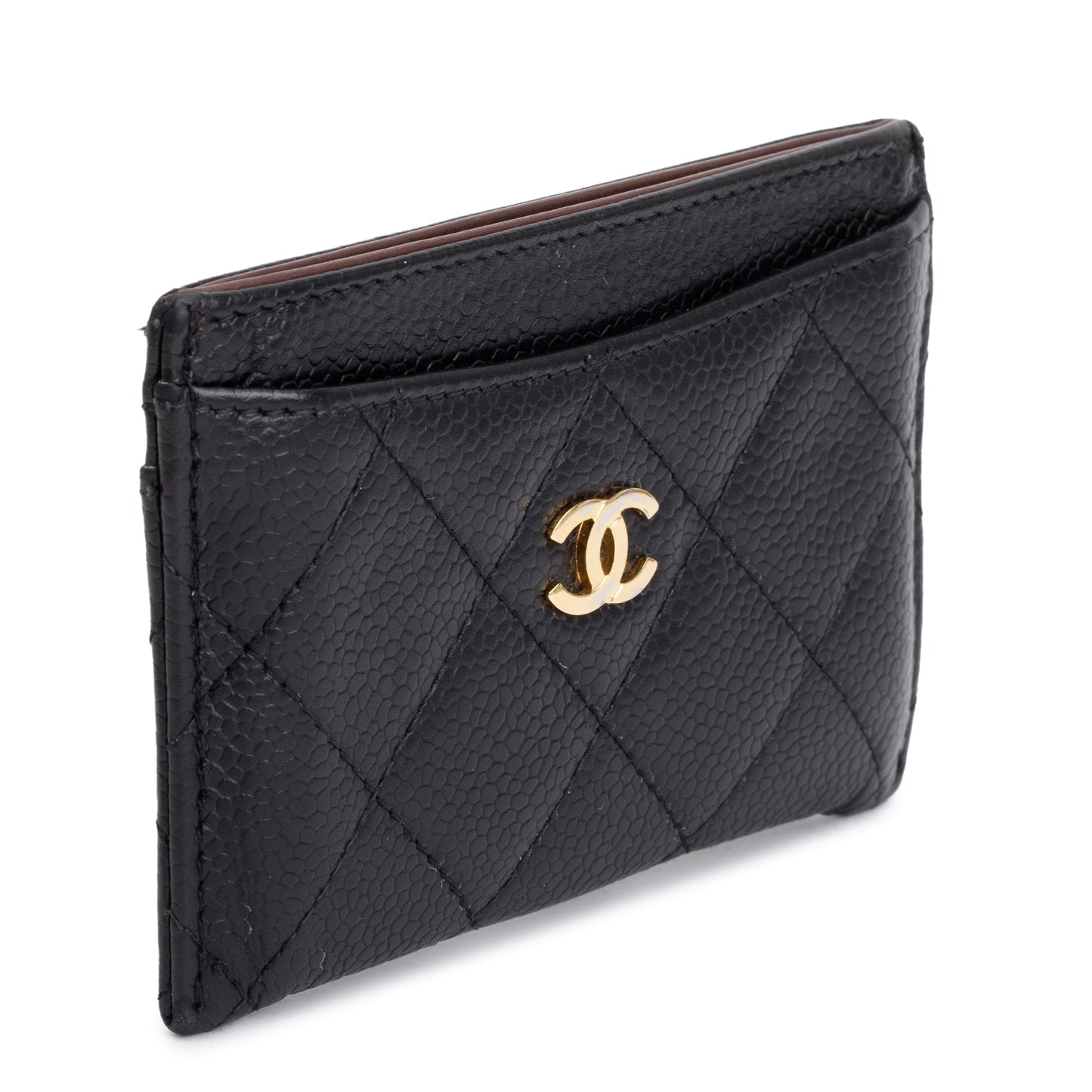 Chanel Black Caviar Leather Classic Card Holder