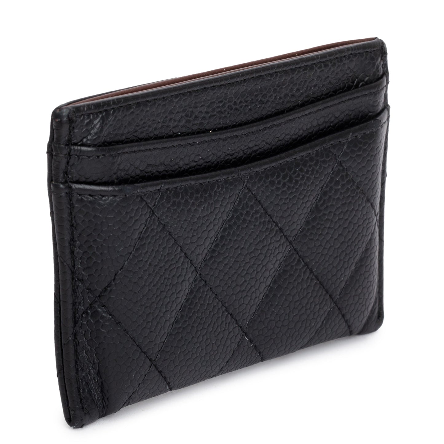 Chanel Black Caviar Leather Classic Card Holder
