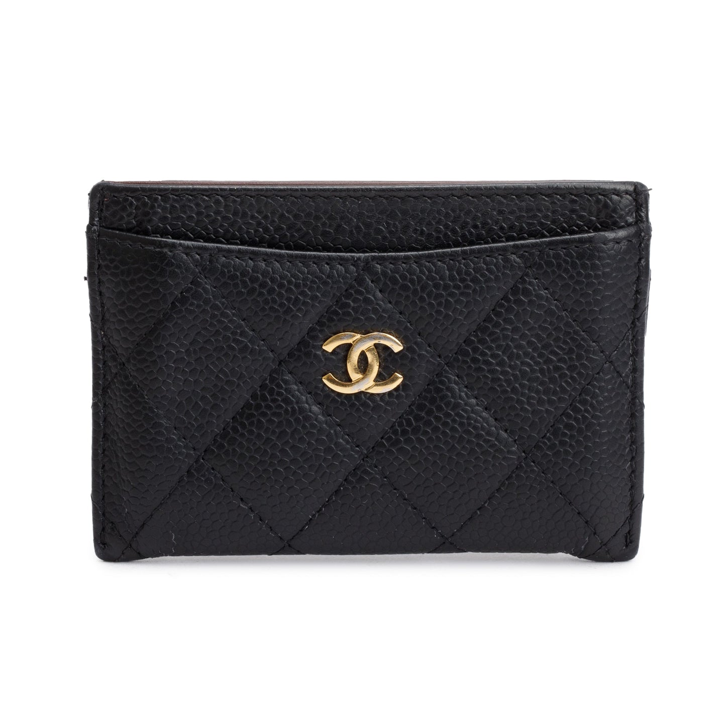 Chanel Black Caviar Leather Classic Card Holder