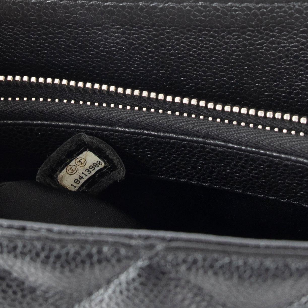 Chanel Black Caviar Leather Grand Shopping Tote (GST)