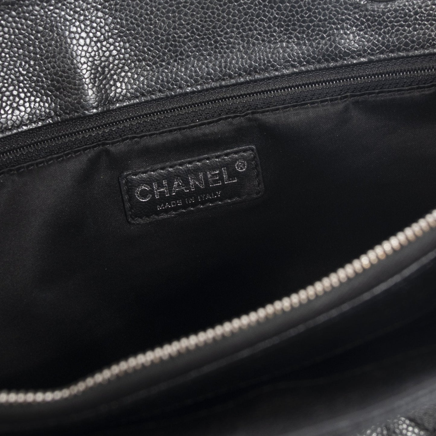 Chanel Black Caviar Leather Grand Shopping Tote (GST)