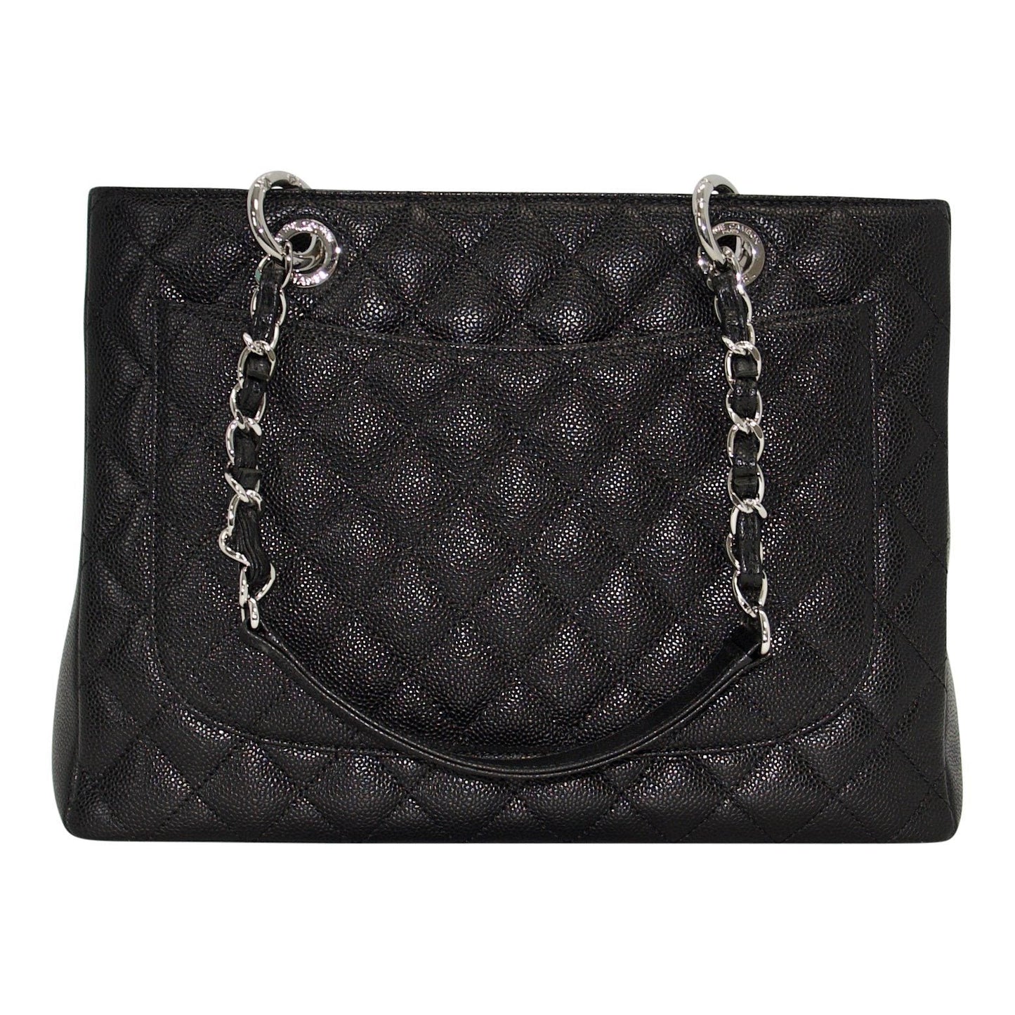 Chanel Black Caviar Leather Grand Shopping Tote (GST)