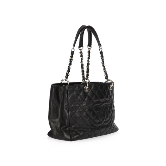 Chanel Black Caviar Leather Grand Shopping Tote (GST)