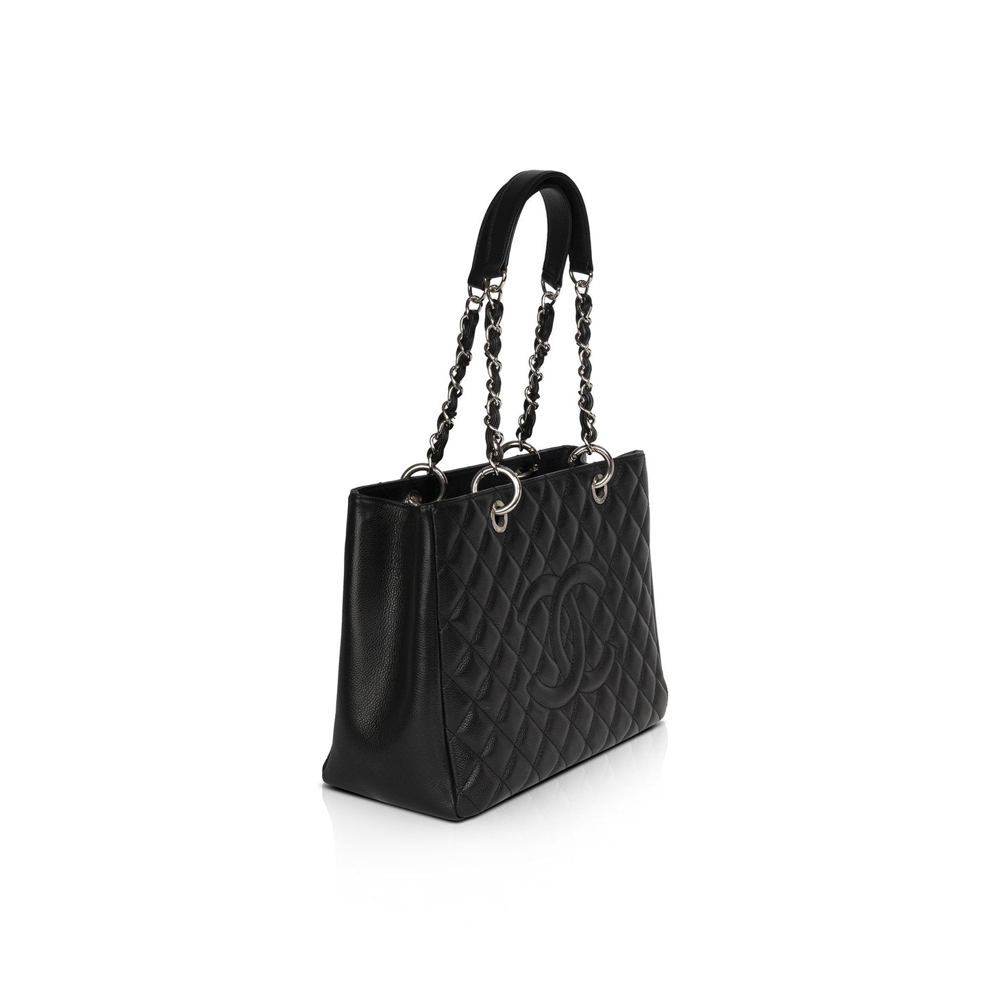Chanel Black Caviar Leather Grand Shopping Tote (GST)