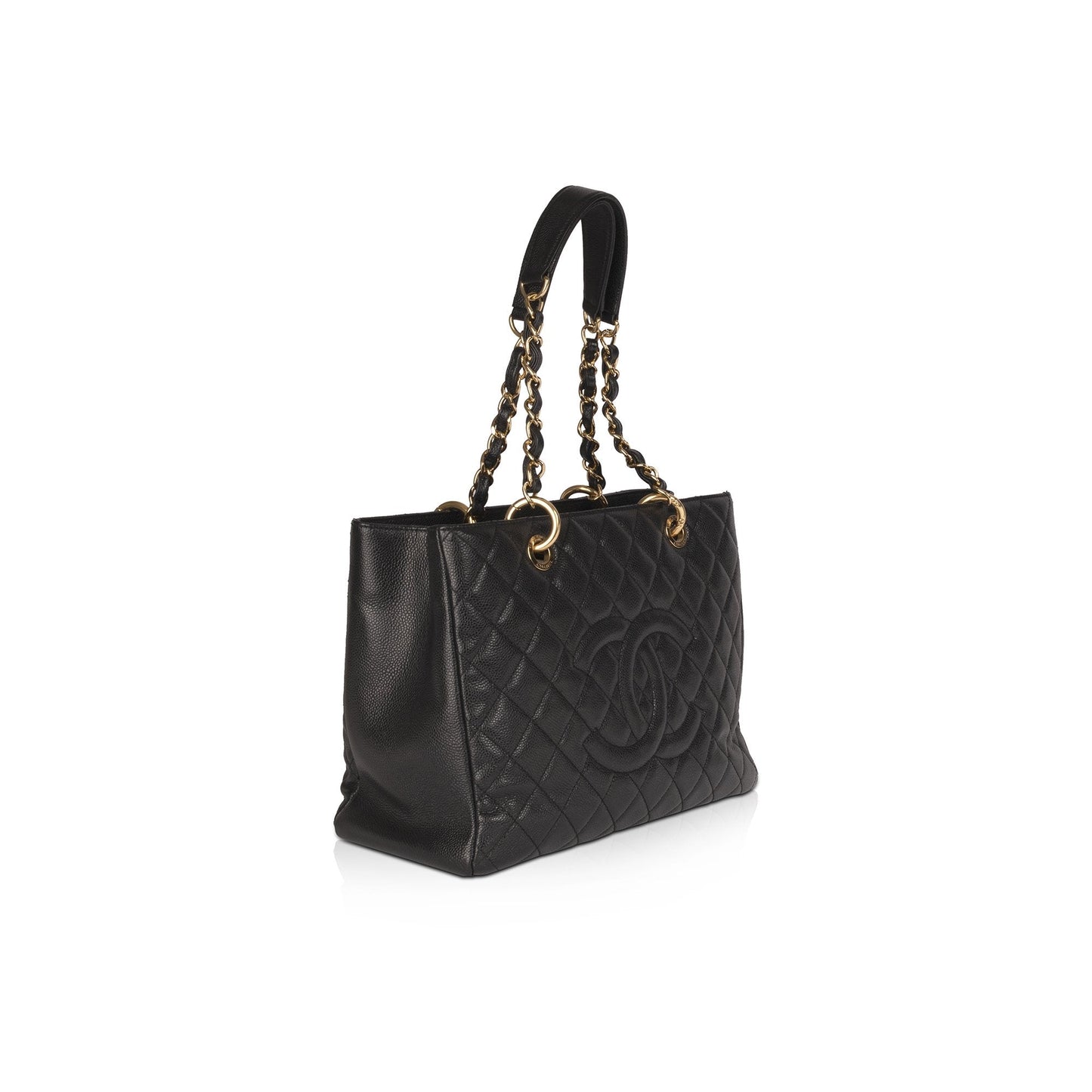 Chanel Black Caviar Leather Grand Shopping Tote (GST)